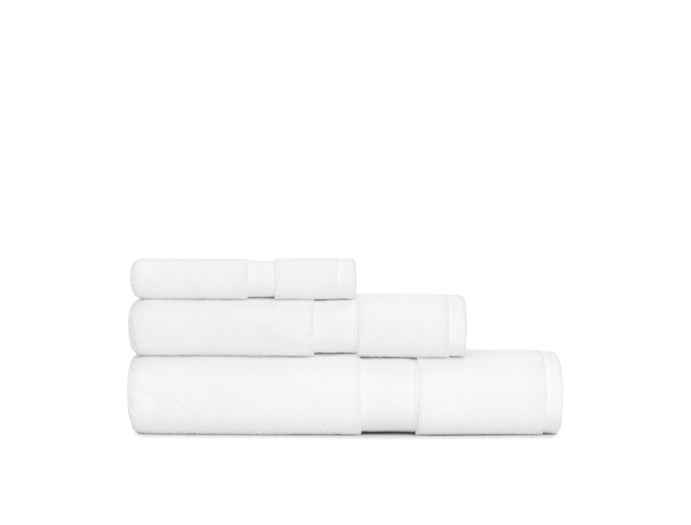 Supremely soft against the skin and equally absorbent the Tracy Towel Collection from Calvin Klein is a soothing way to begin and end the day. Made of fine 600 GSM 100% cotton these iconic towels feature the signature Calvin Klein logo and a flat band dobby border Available in a range of colours - white, beige, dusty blue, grey, midnight, wine, deep plum, charcoal and pink.
