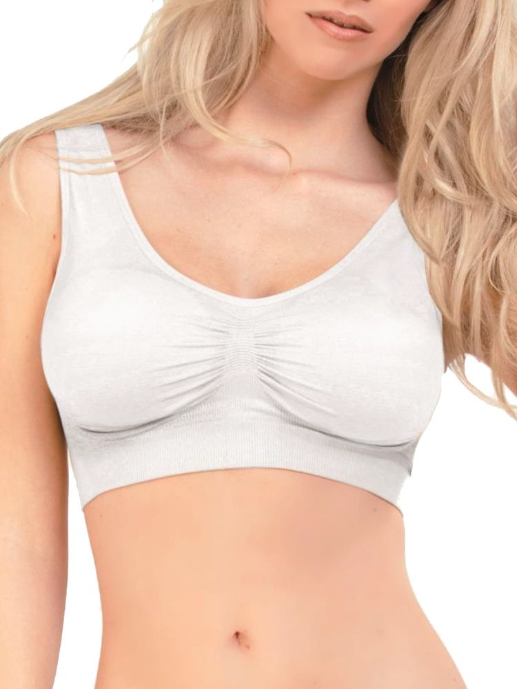 The comfortisse Full cup bra offers maximum support and comfort with it's non wired cups. This bra looks great under any outfit thanks to it's seamless design. Giving you all day comfort and natural lift this is a must have for every day wear. Size Guide: S (10), M (12).