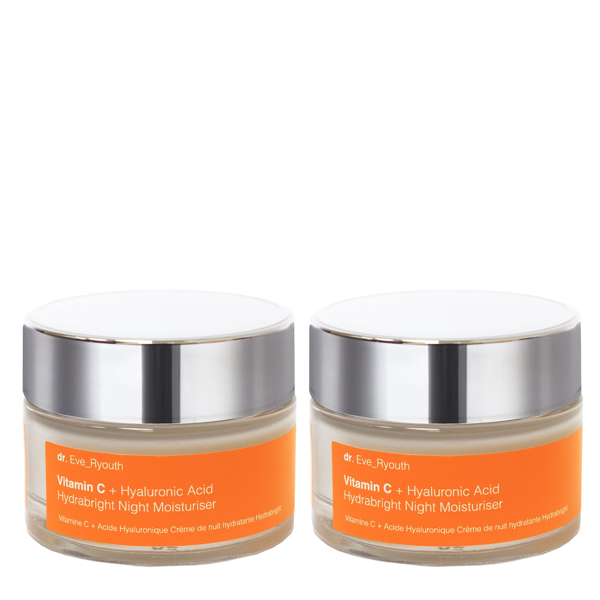 Vitamin C + Hyaluronic Acid Hydrabright Night Moisturiser 50ml

Formulated for:
Uneven skin tone
Sun & age spots
Dehydrated skin

Hydrabright night moisturiser contains one of the best forms of vitamin C - L-ascorbic acid, this combined with hydration bo