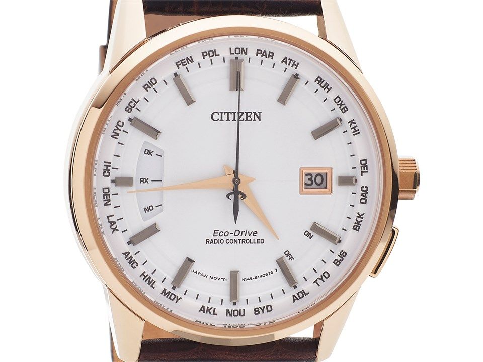 Citizen CB0153-21A Eco-Drive Radio Controlled World Time Strap Watch