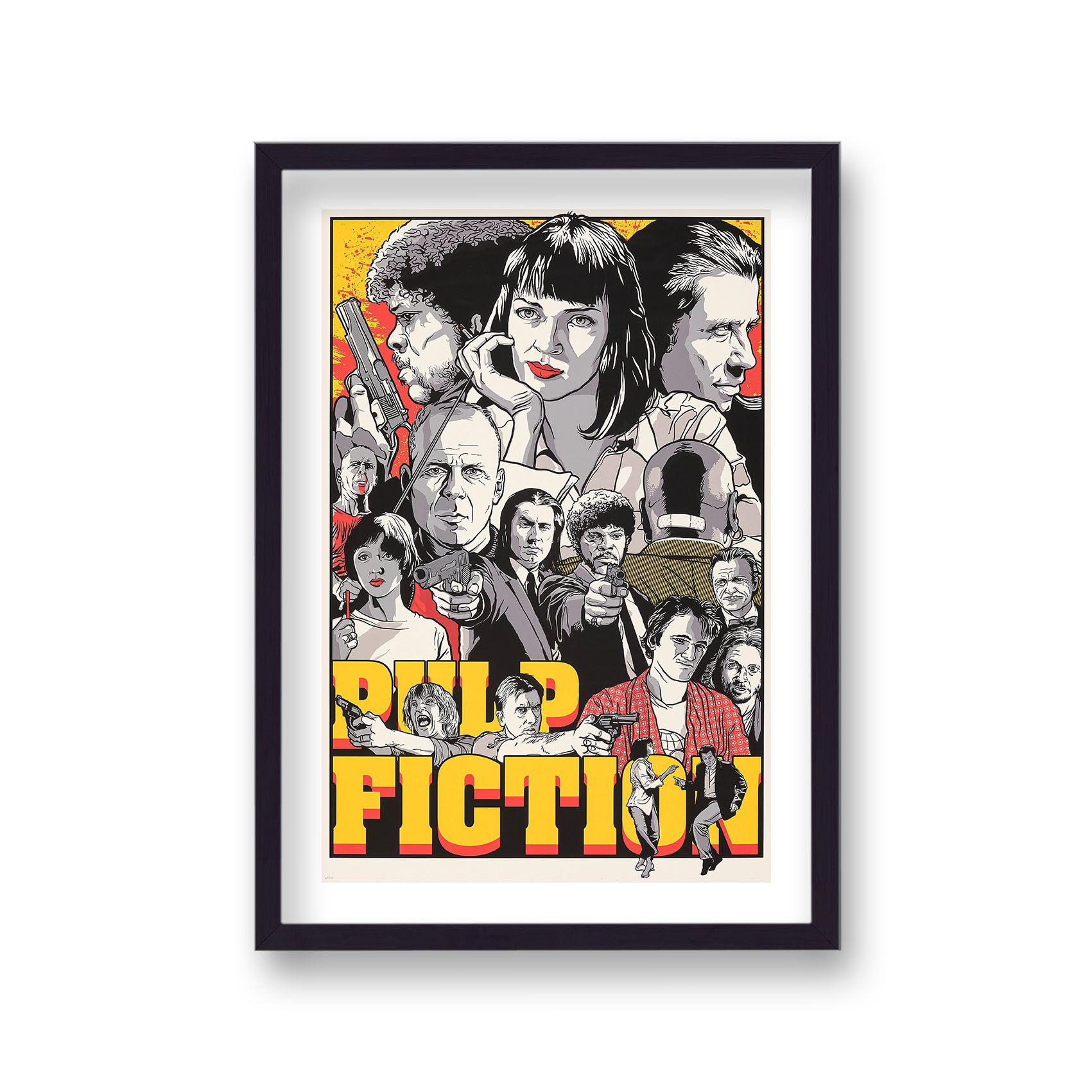 Pulp Fiction Reimagined Movie Poster Print