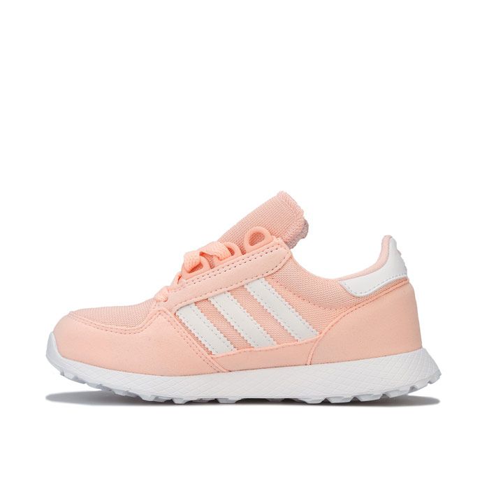 Girl's adidas Originals Children Forest Grove Trainers in Pink