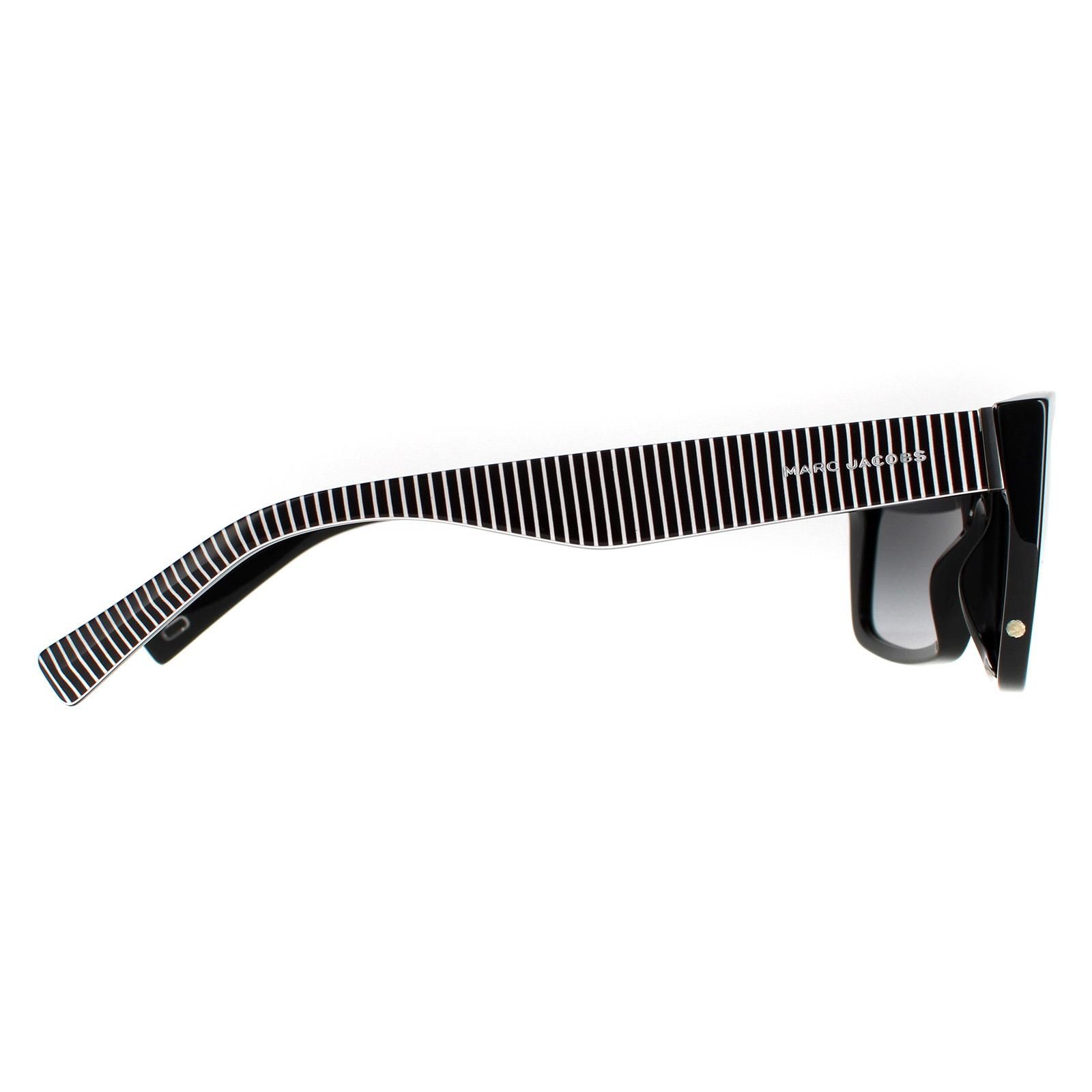 Marc Jacobs Rectangle Unisex Black Dark Grey Gradient Icon 096/S  Marc Jacobs are a modern rectangle style crafted from lightweight acetate. The Marc Jacobs emblem is engraved on the slender temples for brand authenticity.