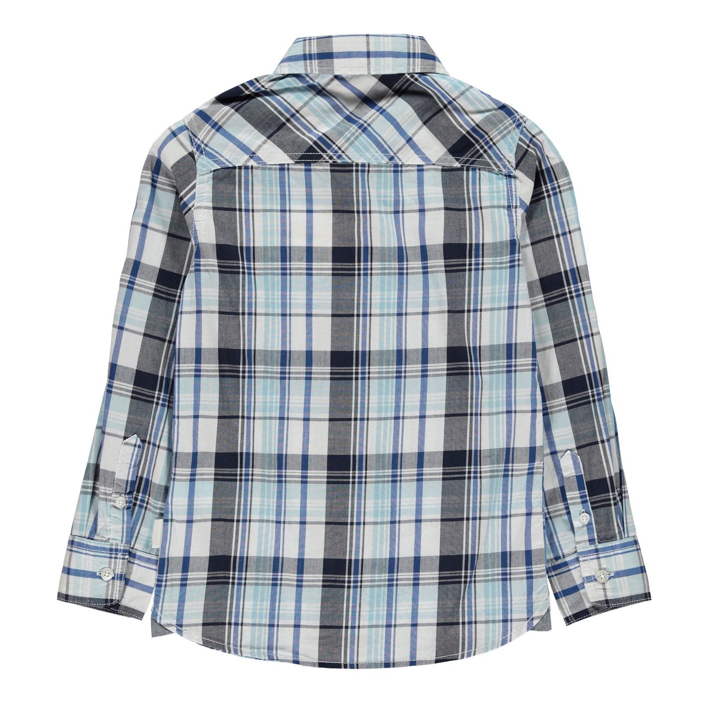Lee Cooper Kids Long Sleeve Checked Shirt Junior Boys Chest Pocket Top