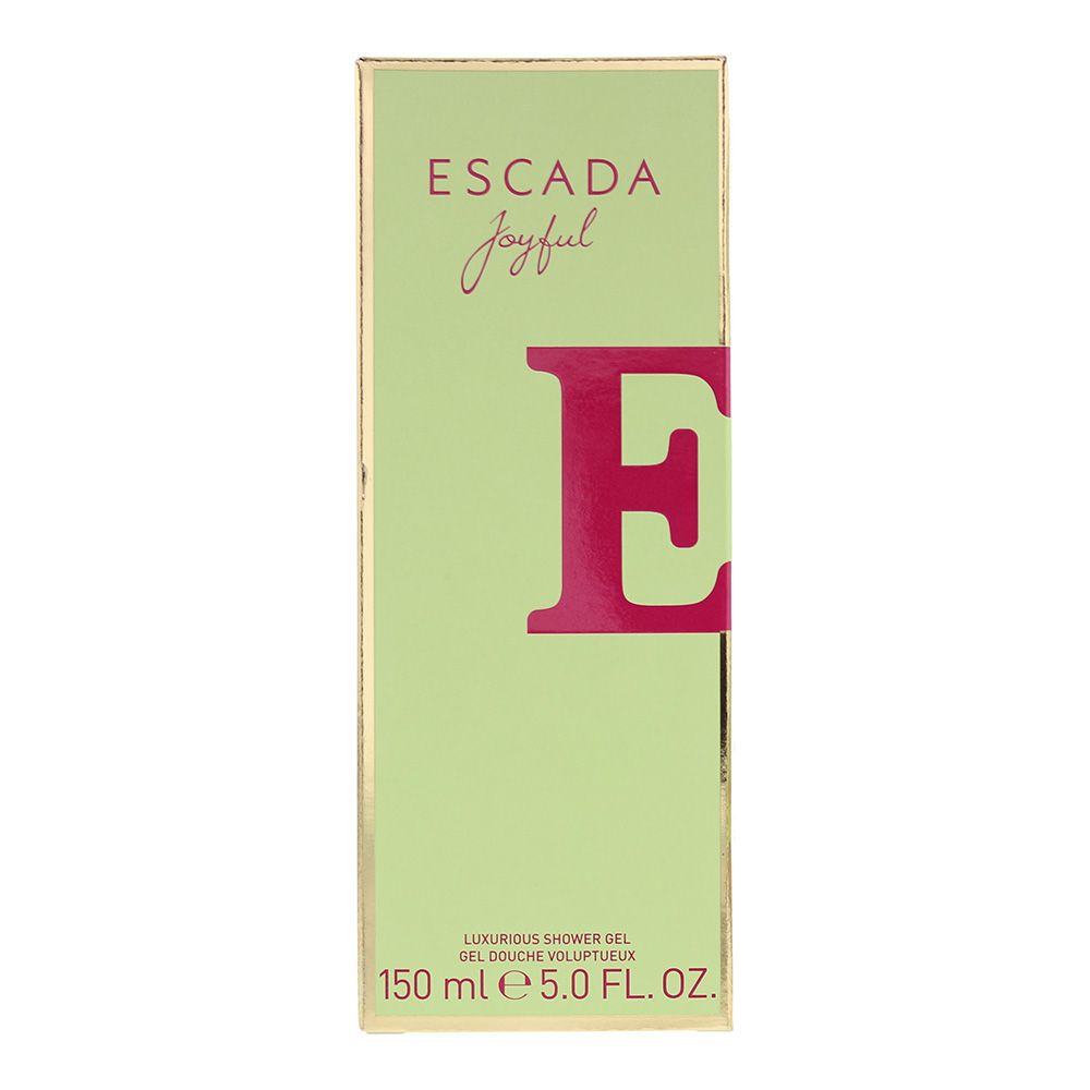 Joyful by Escada is a floral fruity fragrance for women. Top notes black currant mandarin orange melon. Middle notes peony magnolia nectarine violet leaf. Base notes honey sandalwood moss. Joyful was launched in 2014.