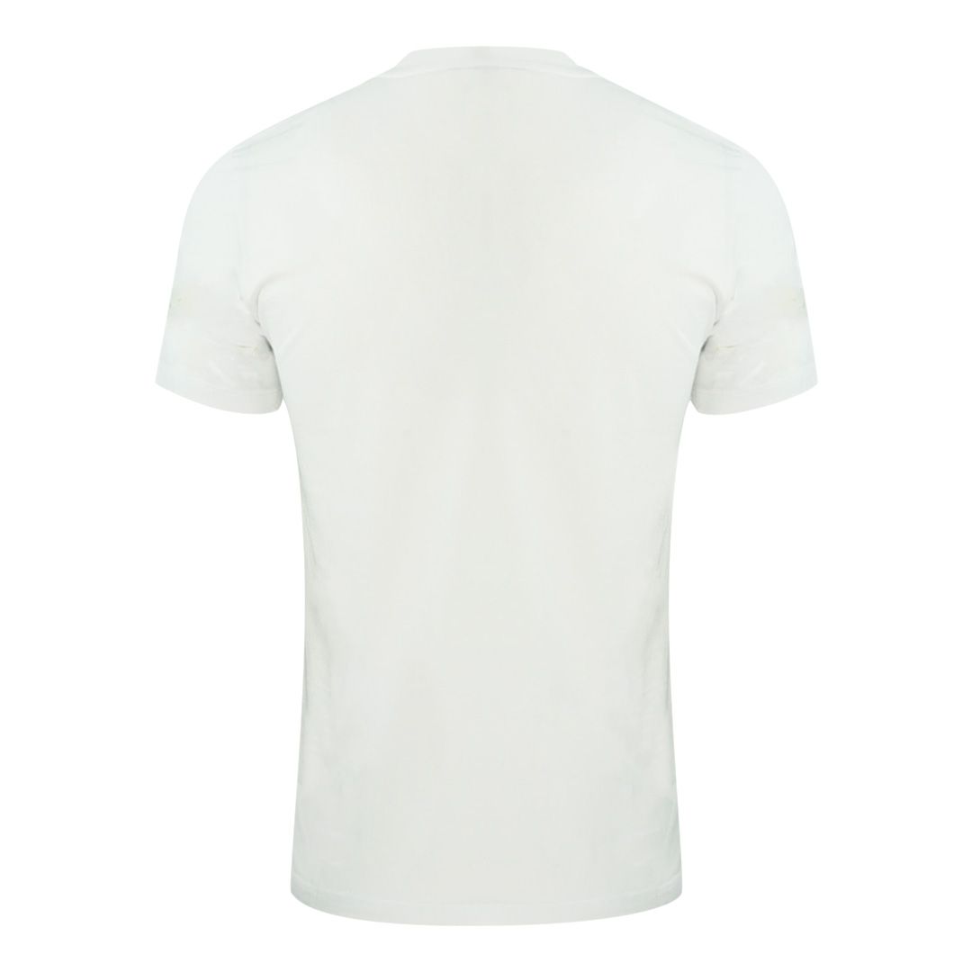 Emporio Armani Floral Eagle Logo White T-Shirt
