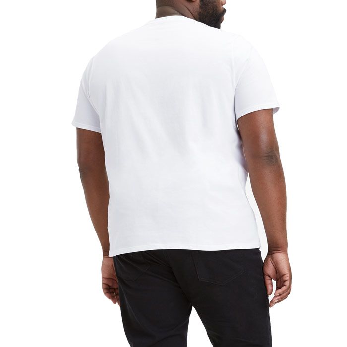 Mens Levis B&T Big Graphic Logo Stripe T- Shirt in white.<BR><BR>- Ribbed crew neck.<BR>- Short sleeves.<BR>- Graphic print at the chest.<BR>- Levi’s logo tab to side.<BR>- Tonal back neck tape.<BR>- 100% Cotton.  Machine wash at 30 degrees.<BR>- Ref: 56760003
