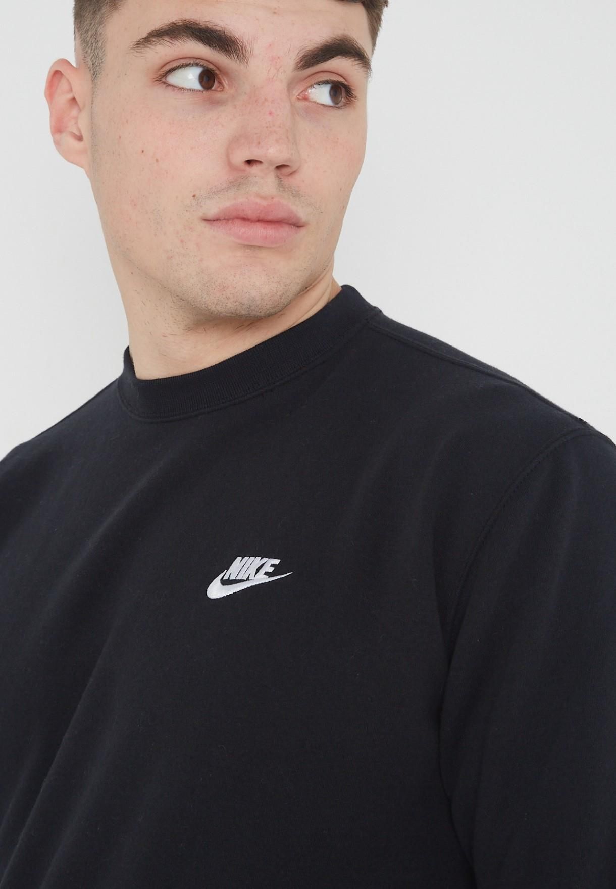 Nike Mens Club Fleece Full Tracksuit Set Black