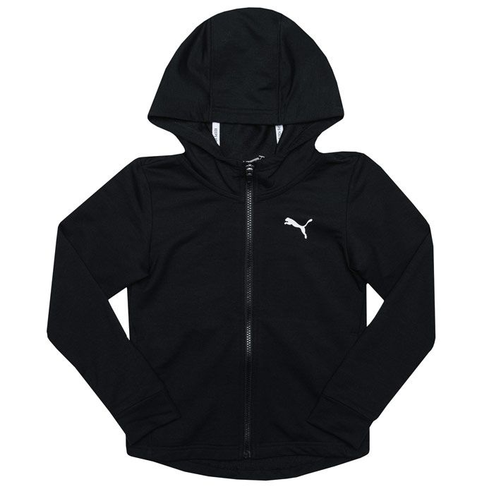 Puma Junior Boys Modern Sport Jacket in black.<BR><BR>- Puma logo to the chest.<BR>- Central zip fastening.<BR>- Two side pockets.<BR>- Large printed Puma branding to the back.<BR>- 69% Polyester  24% Viscose  7% Elastane. Machine washable.<BR>- REF: 58143401