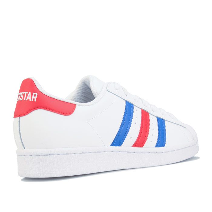 adidas superstar red white and blue