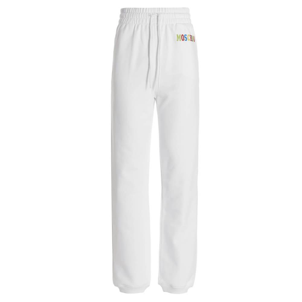 Cotton joggers with an elastic waistband and cuffed leg bottoms embellished with a logo embroidery.