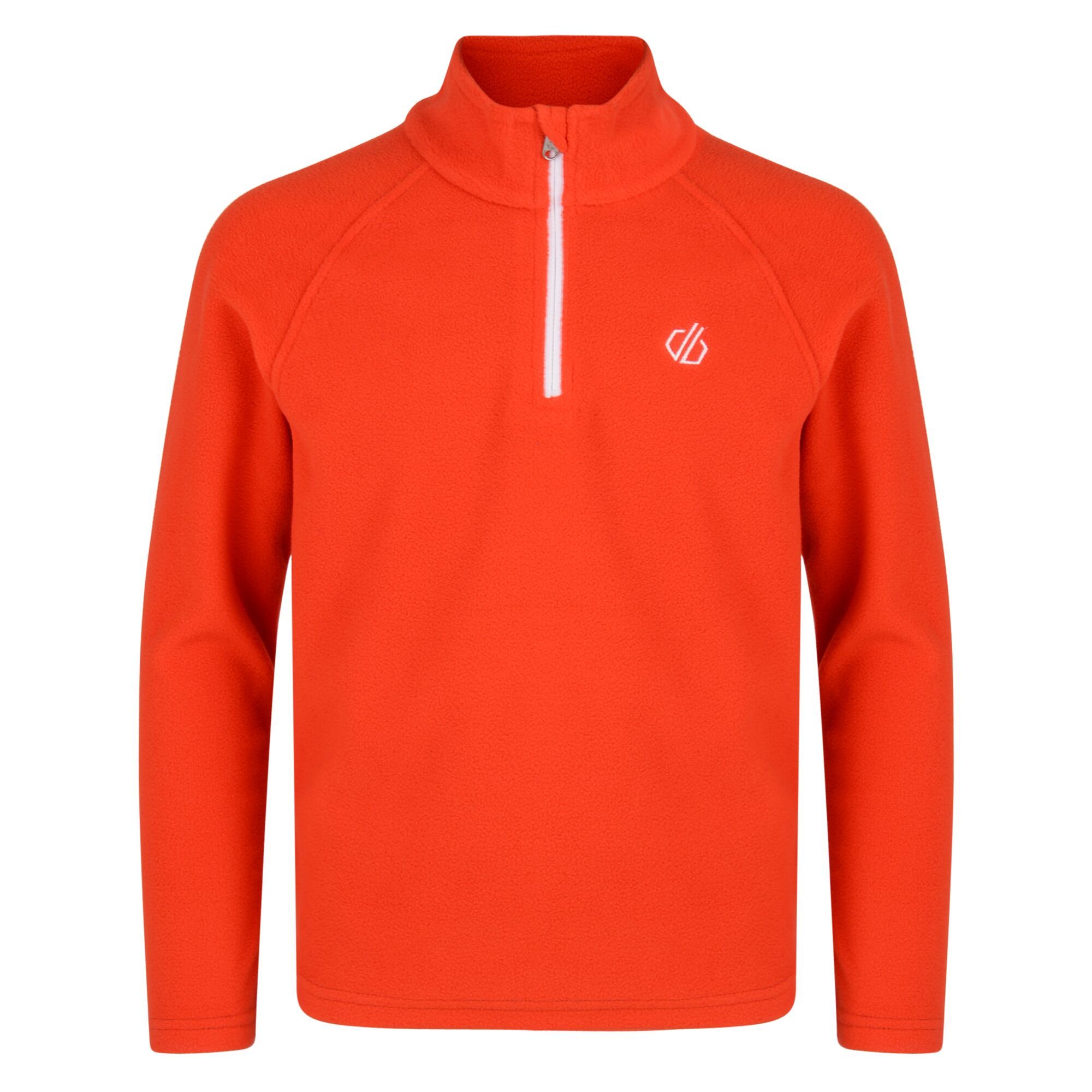 100% polyester fleece, 1 side brushed and 1 side anti pill (170gsm). Half length zip with inner zip and chin guard.