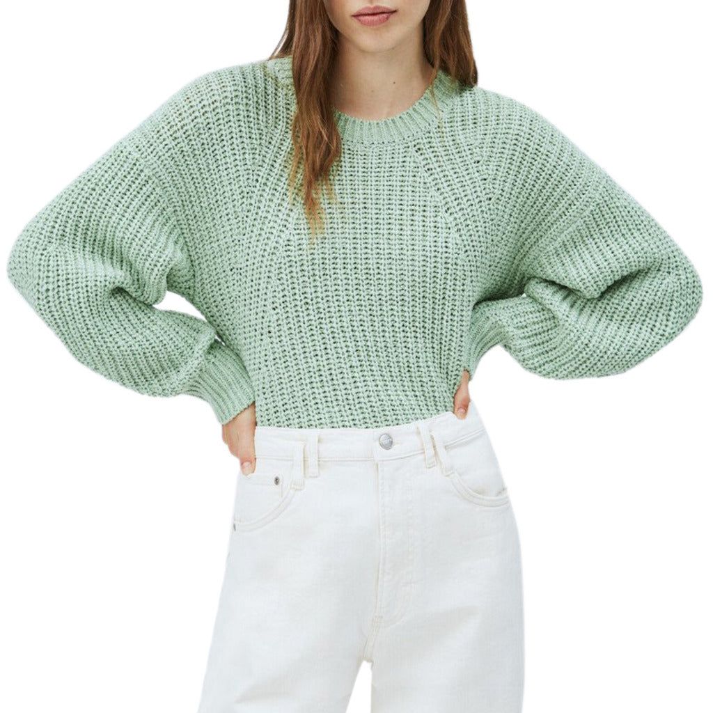 Collection: Fall/Winter   Gender: Woman   Type: Sweater   Sleeves: long   Neckline: round   Material: acetate 60%, nylon 40%   Pattern: solid colour   Washing: wash at 30° C   Model height, cm: 175   Model wears a size: S   Hems: ribbed   Details: visible logo