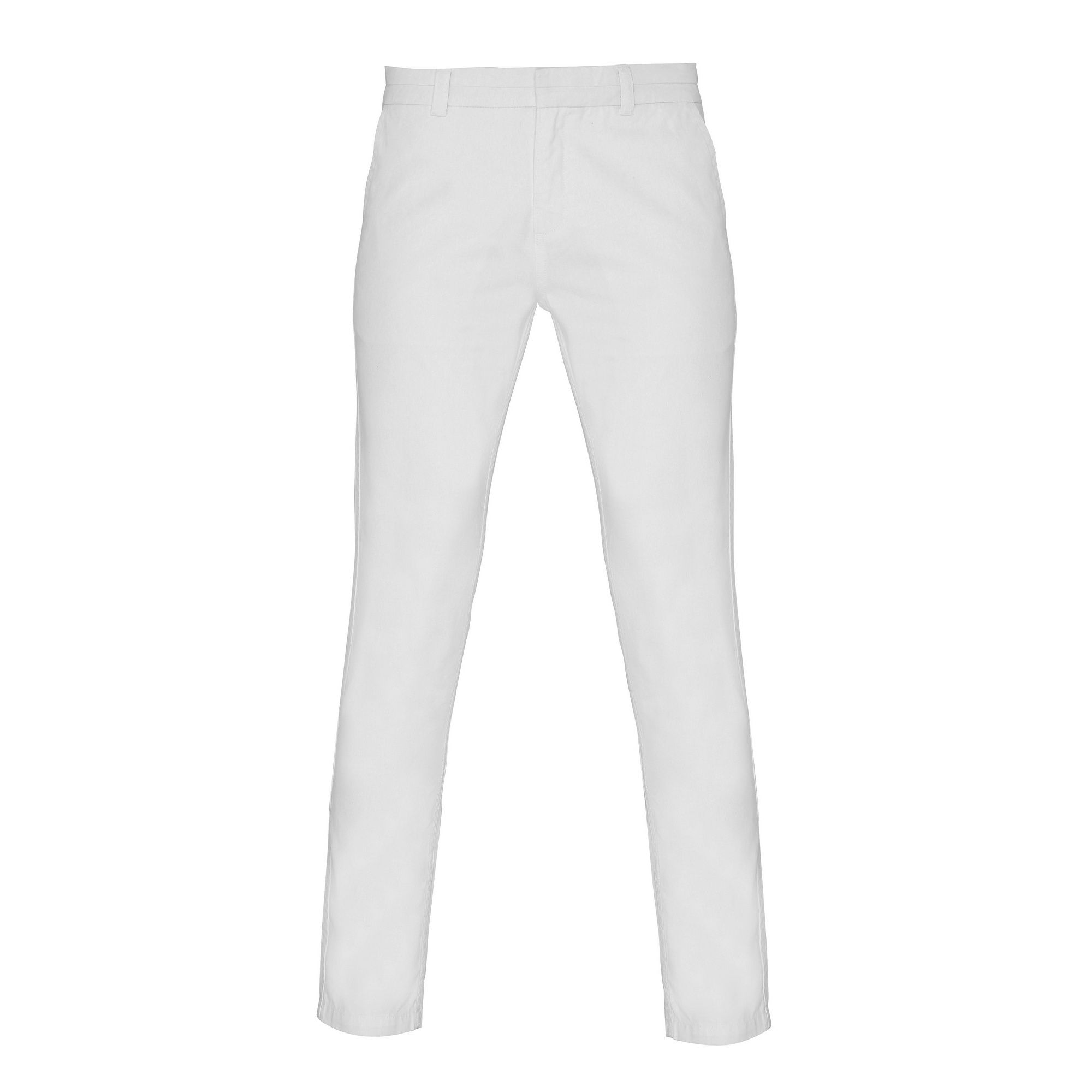 Asquith & Fox Womens/Ladies Casual Chino Trousers (White)