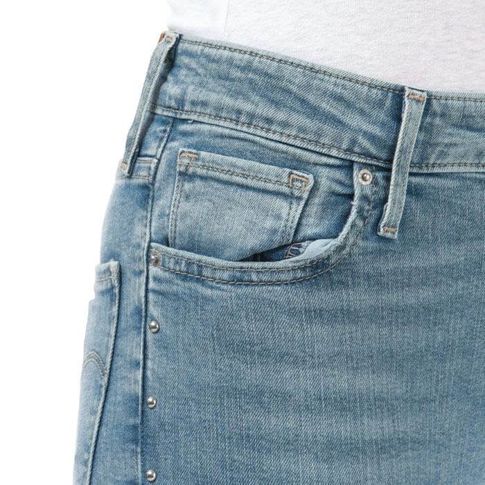 Levi's Women's 721 High Rise Skinny Ankle Jeans in denim.<br><br>- Levi's branded waist patch.<br>- High Rise<br>- Slim through hip and thigh.<br>- Skinny fit.<br>- Iconic Levi's tab to the rear pocket.<br>- Stud detailing to the seams.<br>- Zip and button fastening.<br>- Three front pockets.<br>- Two rear pockets.<br>- Main: 94% cotton  4% polyester  2% elastane. Machine washable.<br>- 228500056