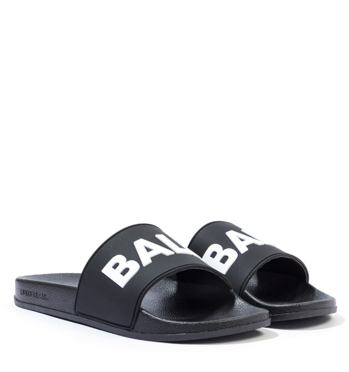 BALR. Logo Slides - Black & White