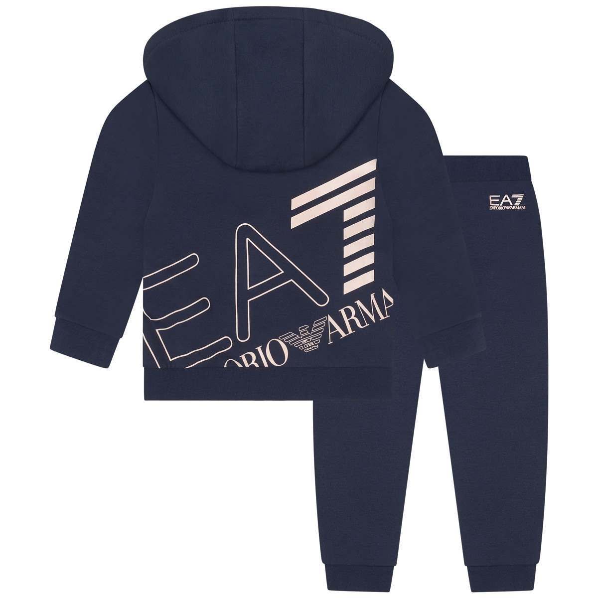 EA7 Emporio Armani Girls Navy Branded Tracksuit 
                
                
                Made in Thailand