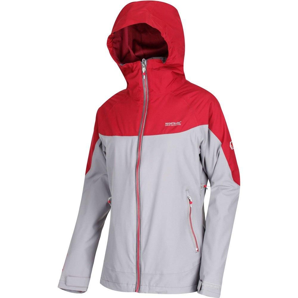 Womens hooded jacket made Isotex 15000 100% Polyester stretch fabric. Waterproof and breathable. Durable water repellent finish. Taped seams. Grown on technical hood with 2 way adjustment and reinforced peak for enhanced fit and protection. Inner stormflap with chin guard. 2-way underarm ventilation zippers. Articulated sleeves for enhanced range of movement. 2 lower pockets with hi-tech water repellent zips. Internal map pocket. Adjustable cuffs. Adjustable shockcord hem. Inner 220gsm fleece side panels and arms. Thermo-Guard insulation. 2 zipped lower pockets. Stretch binding to collar, cuffs, and hem. Ideal for wearing outdoors on a cold day. 100% Polyester.
