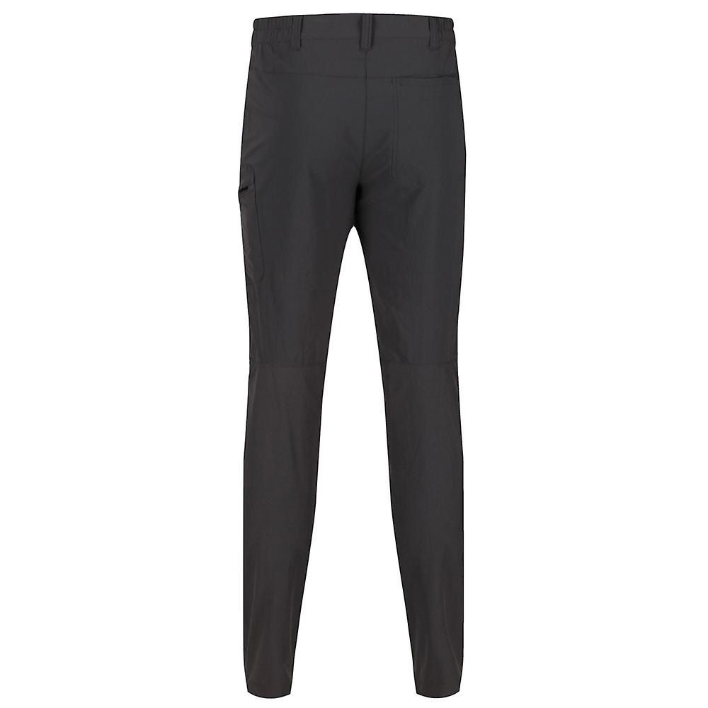 Material: 92% Polyamide, 8% Elastane. Weather-resistant, lightweight and full-stretch ISOFLEX straight leg cut trousers. UPF 40+ sun protection built-in. Front and back pockets with zip fastenings with easy-grab pullers. Ideal for changeable weather conditions. Regatta logo tab on the waist.