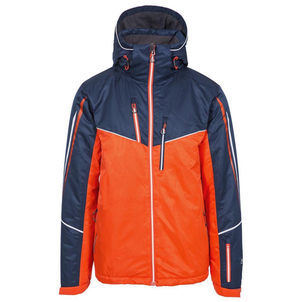Shell: 100% Polyester, TPU Membrane, Lining: 100% Polyester, Filling: 100% Polyester. Printed panel details. Adjustable zip of hood. 5 x zip pockets. Chest size: xs (32in), s (34in), m (36in), l (38in), xl (40in), xxl (42in).