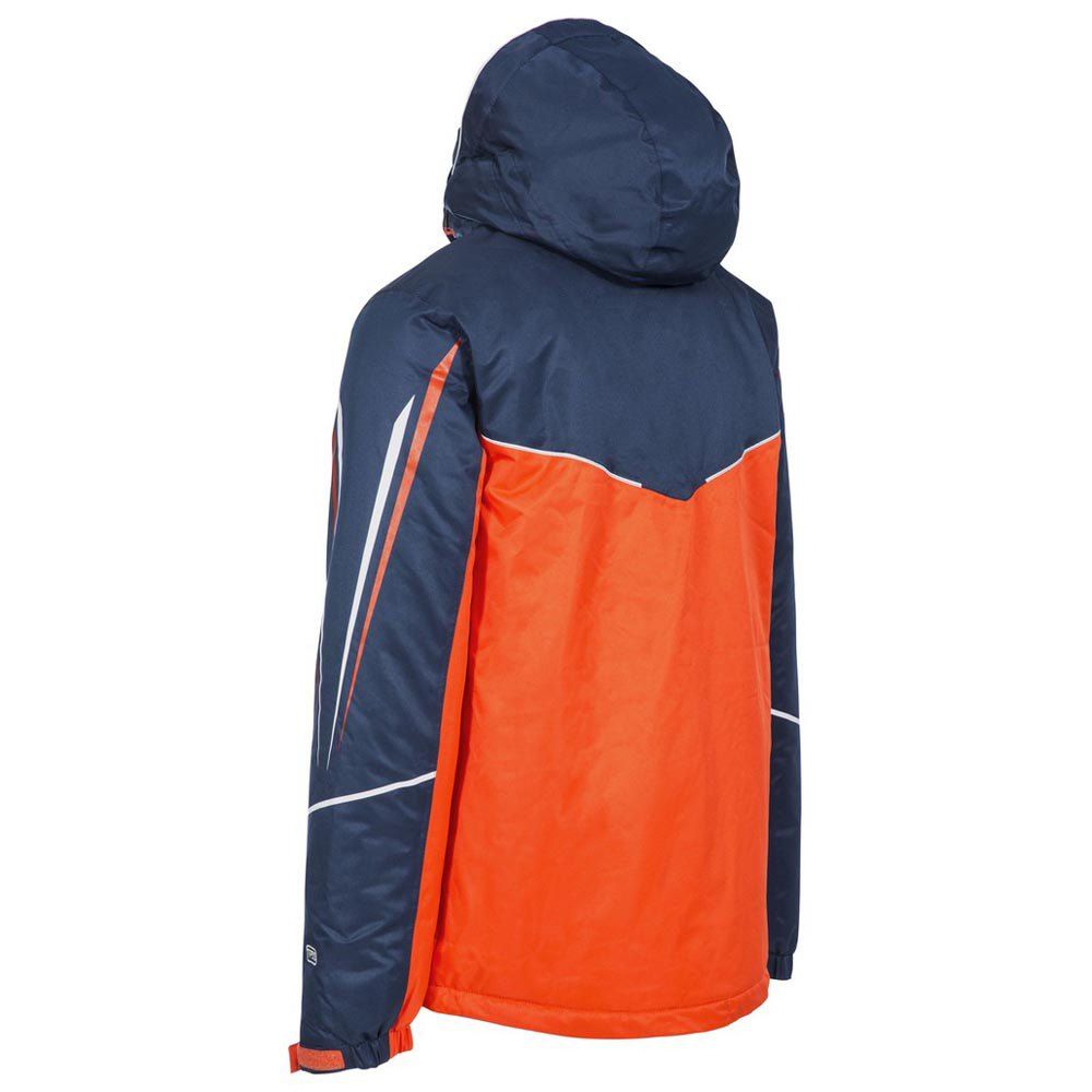 Shell: 100% Polyester, TPU Membrane, Lining: 100% Polyester, Filling: 100% Polyester. Printed panel details. Adjustable zip of hood. 5 x zip pockets. Chest size: xs (32in), s (34in), m (36in), l (38in), xl (40in), xxl (42in).