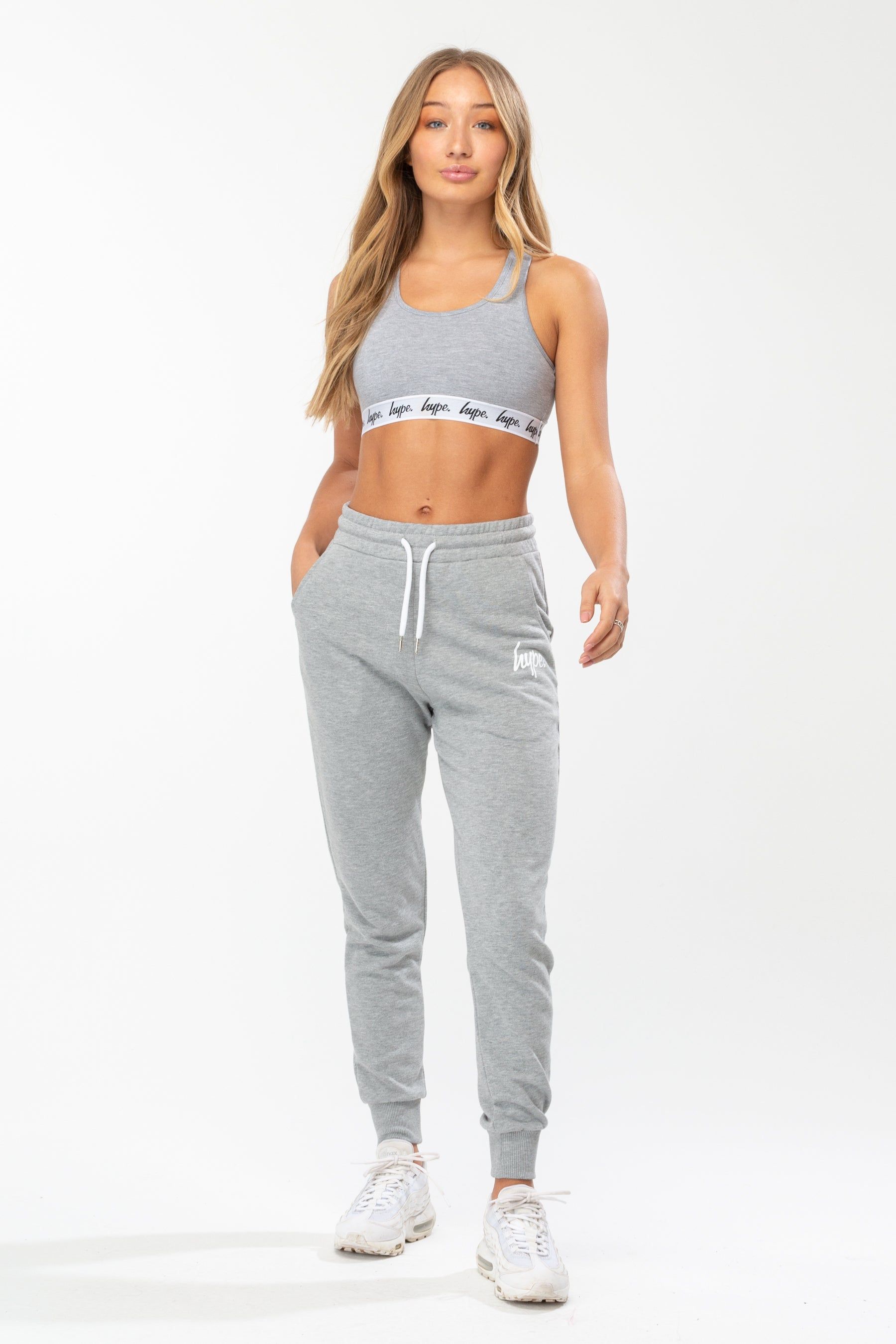 Joggers versatile for every occasion. The HYPE. Women's Joggers are designed with the ultimate amount of comfort, room and breathable space you need. In our standard women's jogger shape, with an elasticated waistband, fitted cuffs and drawstring pullers. Check out the matching women's hoodies and t-shirts in the scribble range, perfect to mix 'n' match your day to night looks. The model wears a size 8. Machine wash at 30 degrees.
