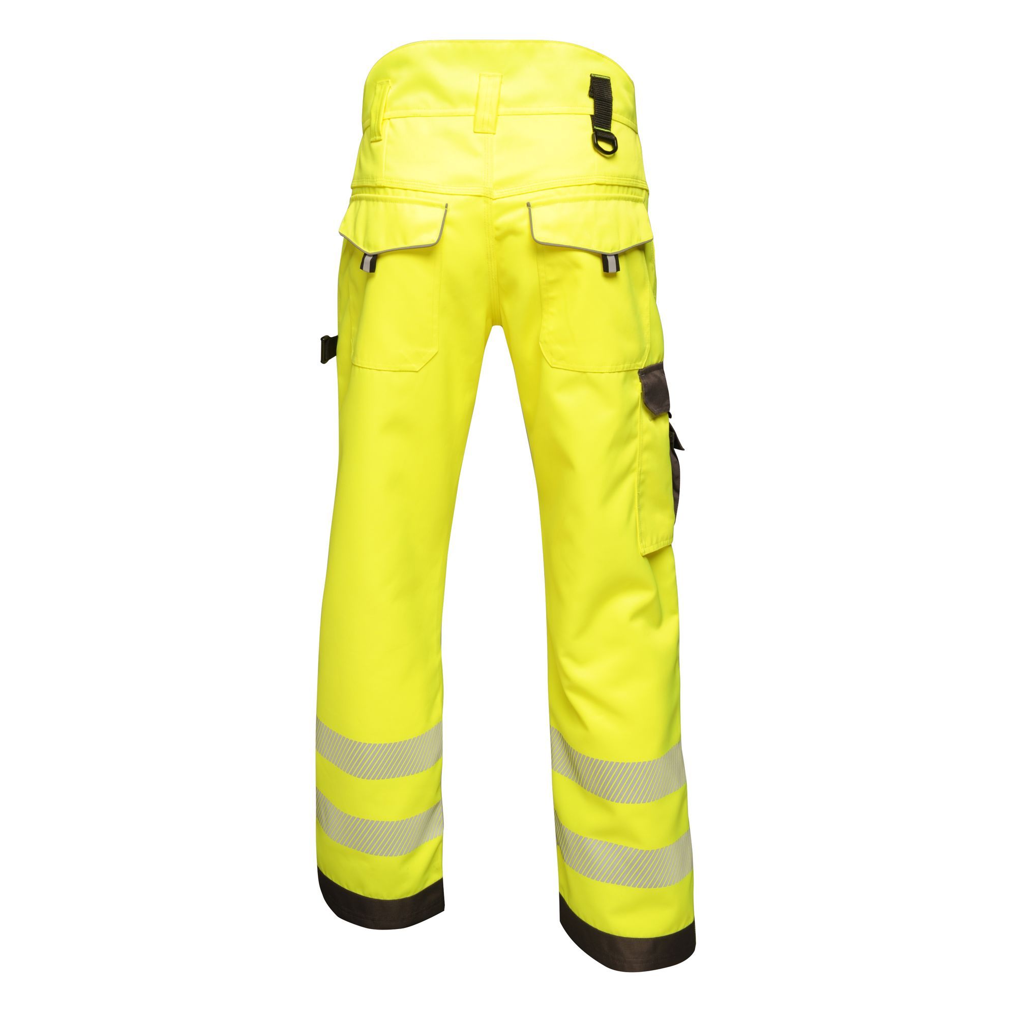 Material: 65% cotton, 35% polyester. EN ISO 20471:2013 +A1:2016 Class 1. CORDURA top loading knee pad pockets. Reinforced seams with triple stitching. Multi-function tool and mobile phone pockets to legs. 2 front pockets and 2 rear pockets. Shaped high back waistband for comfort. Inner anti-slip waistband print. Belt loops. D-ring attachment. Reinforced hem overlays. Compatible with Tactical Threads kneepad. Orange colour-way also conforms to RIS-3279/TOM when worn with RIS-3279-TOM Class 2 upper body cloth.