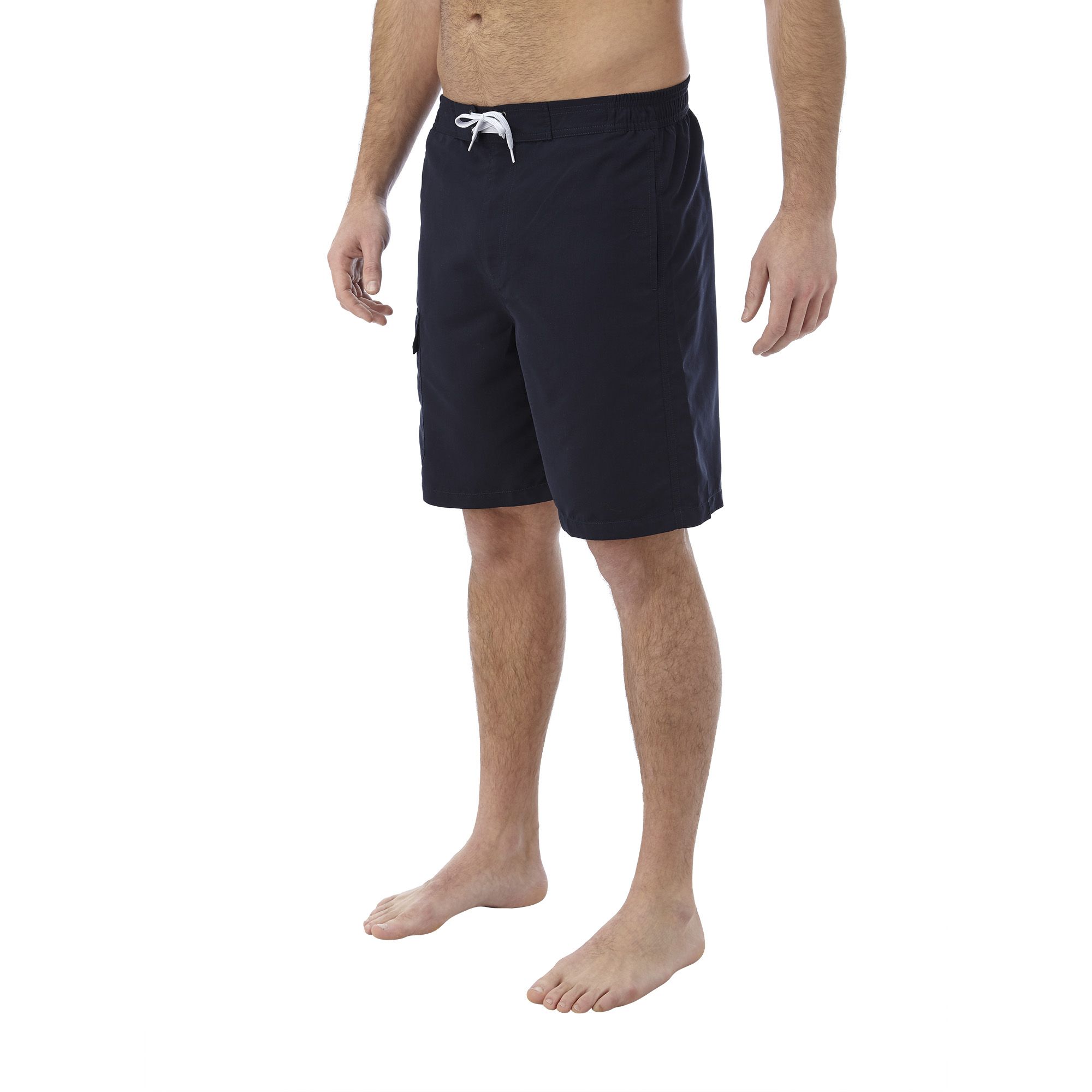 Our classic board shorts in plain colours inspired by the cliffs and seascapes of the Yorkshire coastline. These versatile mens swimming shorts with an inner mesh brief are  perfect for holidays. You can go for an early morning dip, and they’ll be dry in time to wear as a pair of shorts to breakfast. The semi-elasticated waist is really comfortable to wear all day. Just throw on a T-shirt and you’ll be ready for a day of lounging around by the pool, seeing the sights or even out for dinner. Cut from a quick-drying high performance fabric that repels water, they don’t weigh you down when you swim and the patch pocket has a neat eyelet drainage hole at the bottom to let water out. Surfer styling includes a drawcord detail at the waist, mesh-lined side pockets, hidden back pocket and a woven TOG24 label on the leg pocket.
