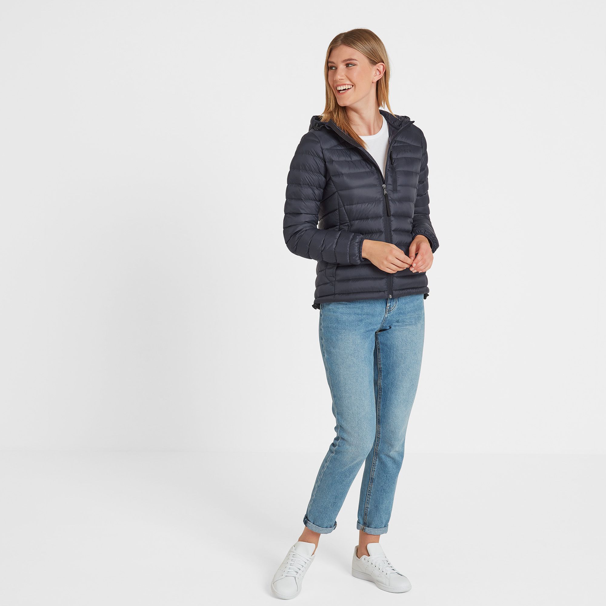 Drax Women's Hooded Down Jacket Navy
