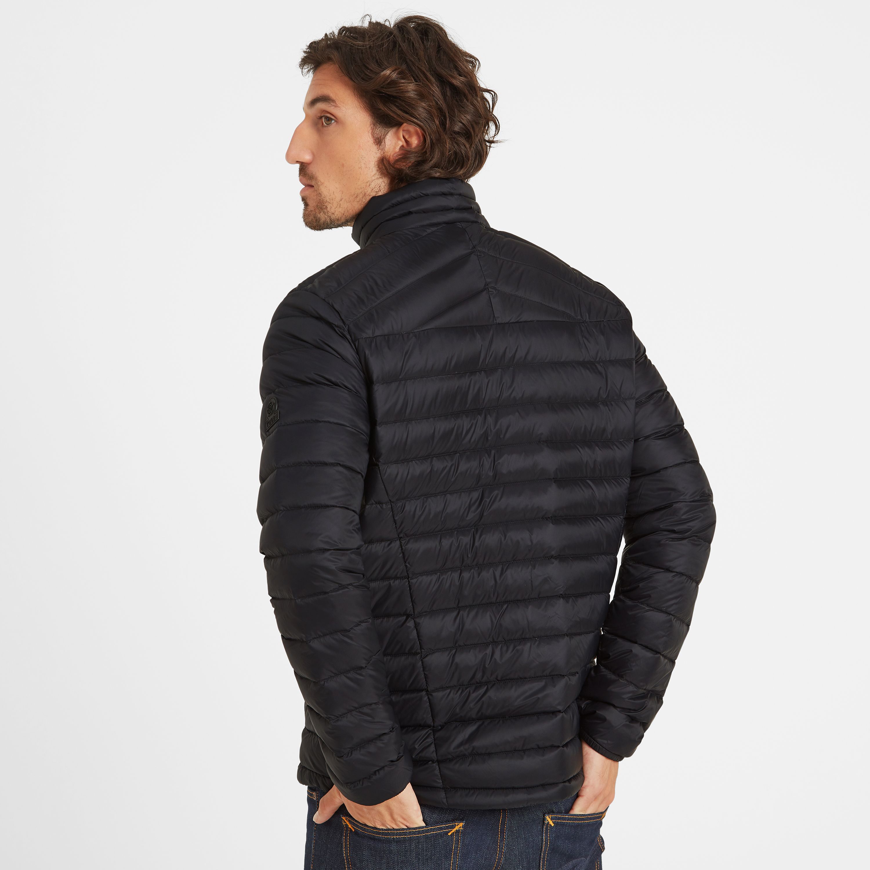 Drax Mens Funnel Down Jacket Black