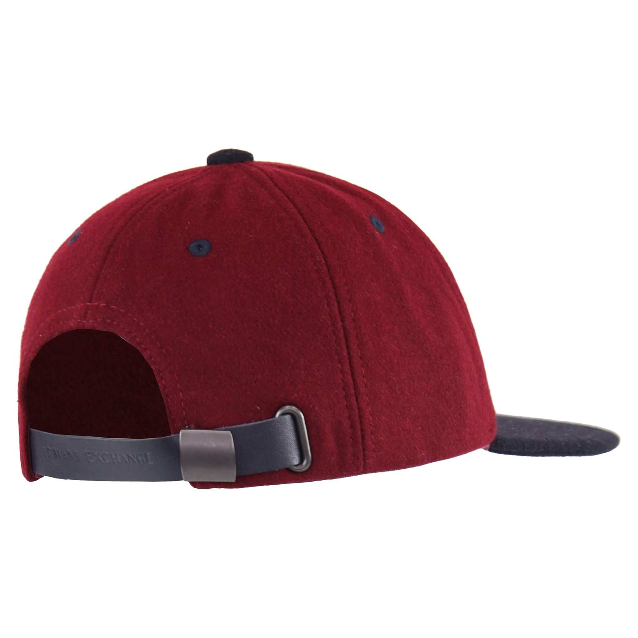 Armani Exchange 1991 Flat Brim Cap - Red & Black