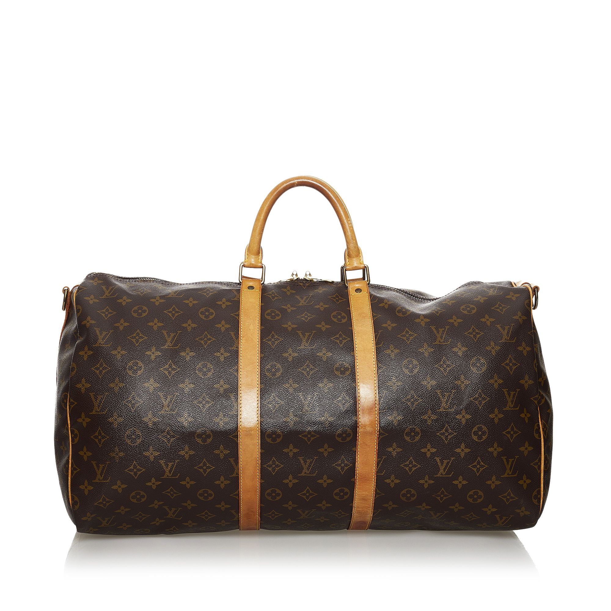 louis vuitton keepall bandouliere monogram 55 brown