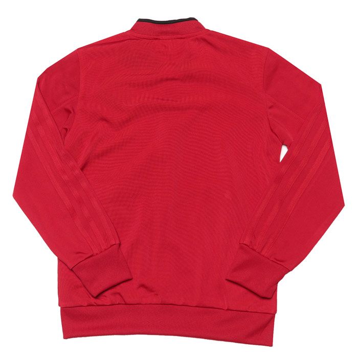 Junior Boys adidas Condivo 18 Presentation Jacket  Red. <BR><BR>- Climalite wicks sweat to keep you dry in every condition. <BR>- Front zip pockets. <BR>- Full zip with ribbed collar. <BR>- Ribbed cuffs and hem. <BR>- adidas Badge of Sport on chest. <BR>- Slim fit is snug through the body and arms. <BR>- 100% polyester. Machine washable.<BR>- Ref: CF4337J.