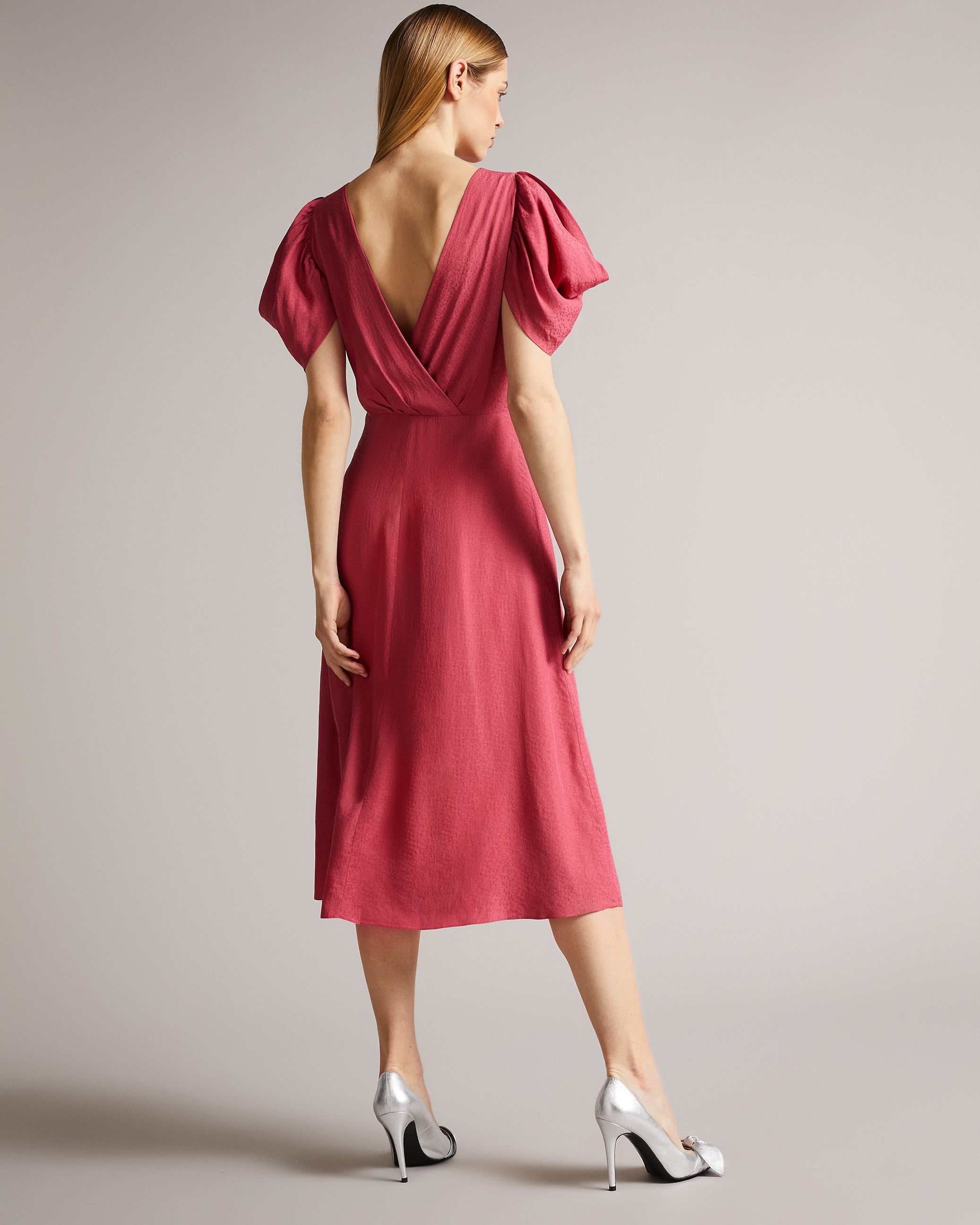 ted baker rhubarb midi tea dress