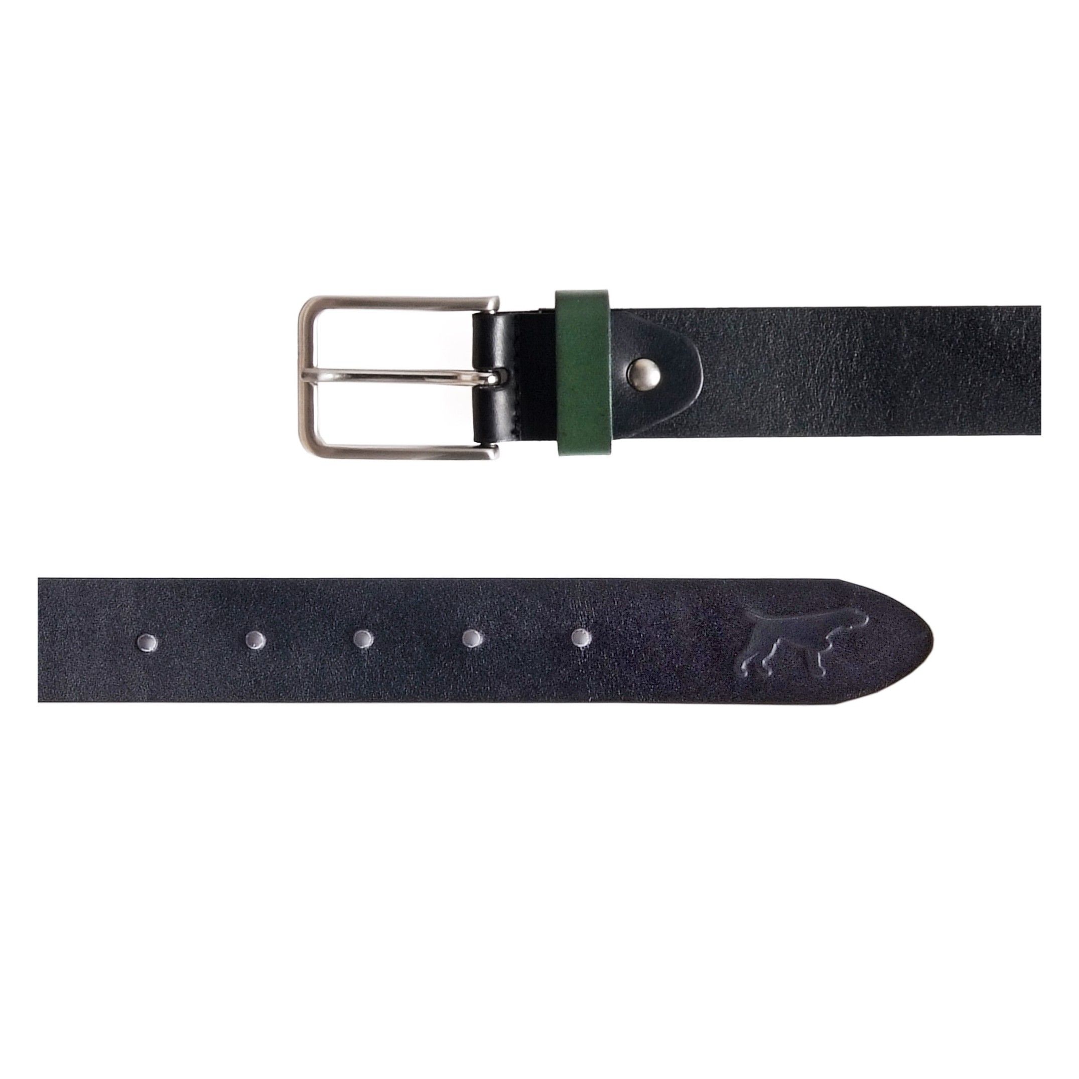 Leather belt bicolor.  Width: 3.5 cm . Made in Spain. By Castellanisimos