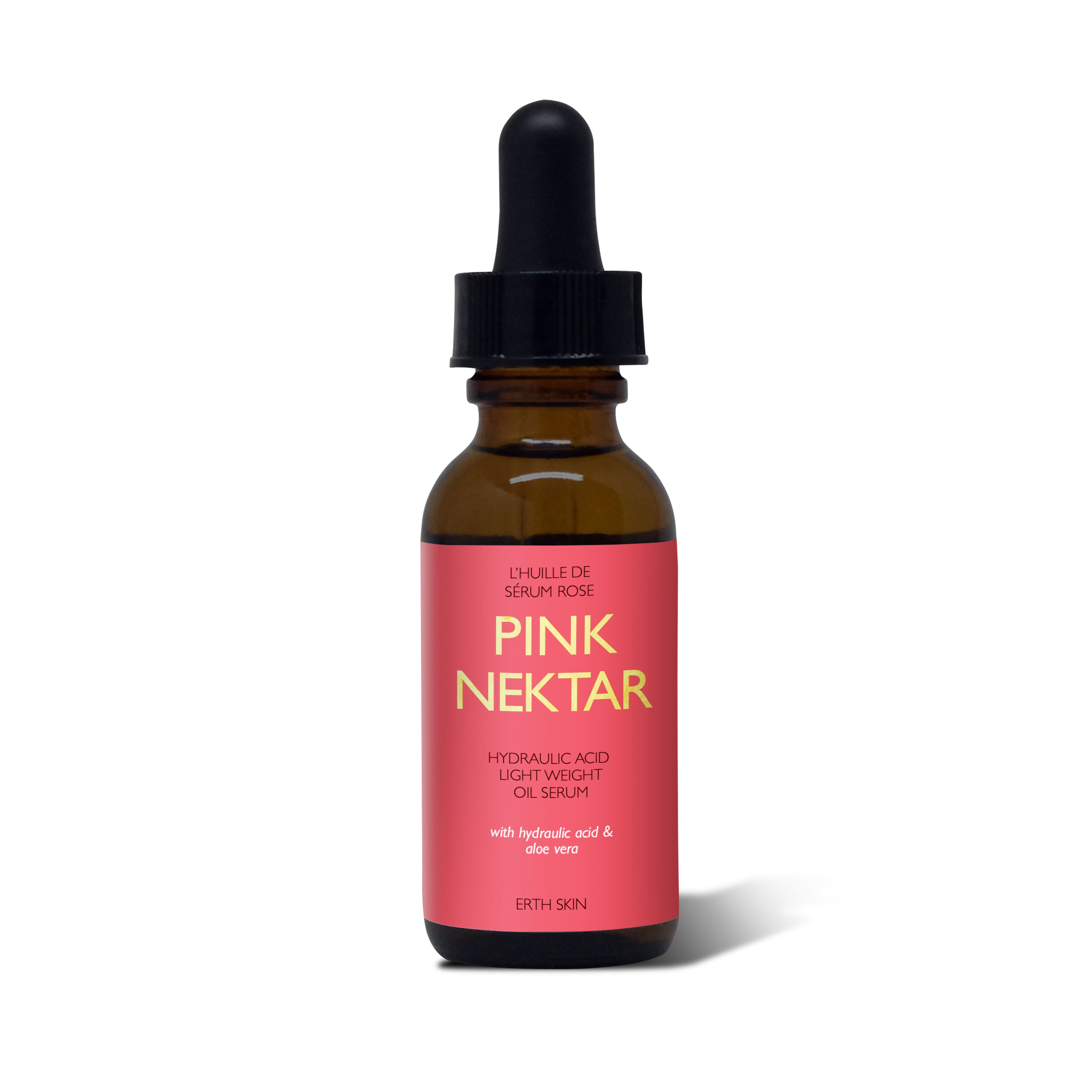 Pink Nectar is a natural light-weight serum that nourishes the skin with hydration. Specially formulated for sleep deprived and dehydrated skin that appears puffy and tired as it contains soothing complex of hyaluronic acid and aloe vera that aims to deeply hydrate, soothe and depuff. 
98% natural ingredients
light weight
light sweet nectar scent
nourishes the skin with light hydration
Hydrating complex of Hyaluronic acid and aloe vera
anti-pollution and firming ingredient complex
leaves skin feeling fresh and pure
antioxidant rich
Usage: Apply 2-3 drops to cleansed skin morning and night, continue with a moisturiser. Warning: Discontinue use of redness or irritation occurs. Avoid direct contact with eyes. Do not digest.
