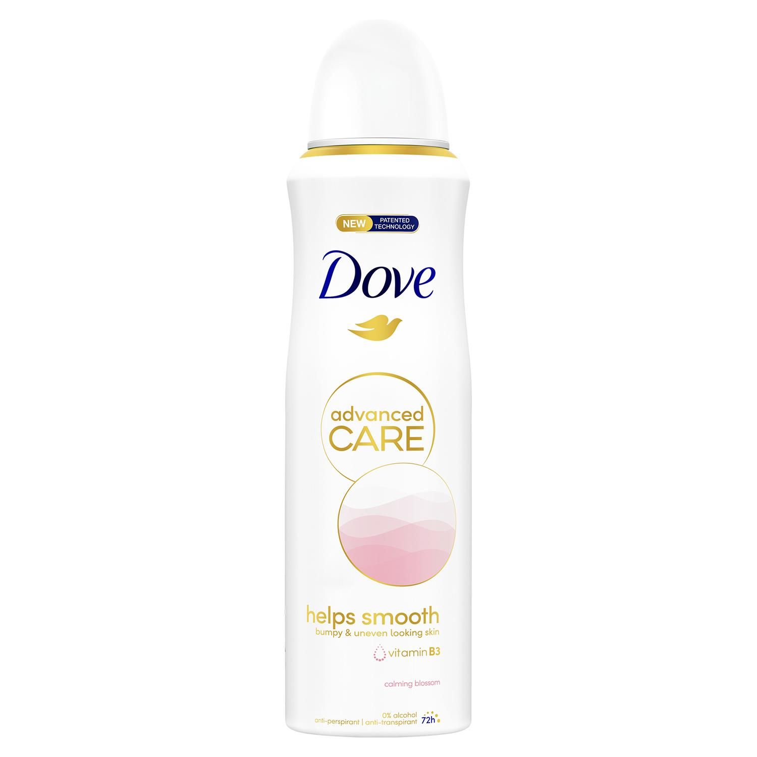Dove Advanced Care Antiperspirant Deodorant Spray 72H, Calming Blossom