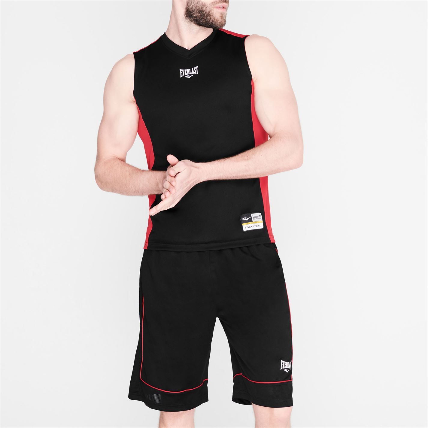 <h2>Everlast Basketball Jersey Mens</h2>
Show off your skills on the court whilst staying cool under pressure in this Everlast Basketball Jersey. The jersey is designed with a v-neck collar and a sleeveless style for a comfortable fit and benefits from a mesh back panel for breathability and ventilation to improve body temperature. Contrasting panels and Everlast branding finishes off the design of the jersey for a great look.

> Mens basketball top
> Sleeveless
> V-neck
> Mesh back
> Contrasting panels
> Everlast branding
> 100% polyester
> Machine washable