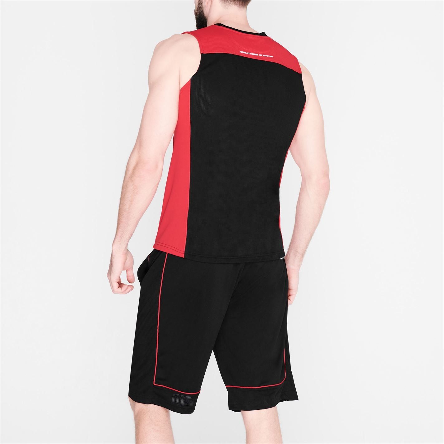 <h2>Everlast Basketball Jersey Mens</h2>
Show off your skills on the court whilst staying cool under pressure in this Everlast Basketball Jersey. The jersey is designed with a v-neck collar and a sleeveless style for a comfortable fit and benefits from a mesh back panel for breathability and ventilation to improve body temperature. Contrasting panels and Everlast branding finishes off the design of the jersey for a great look.

> Mens basketball top
> Sleeveless
> V-neck
> Mesh back
> Contrasting panels
> Everlast branding
> 100% polyester
> Machine washable