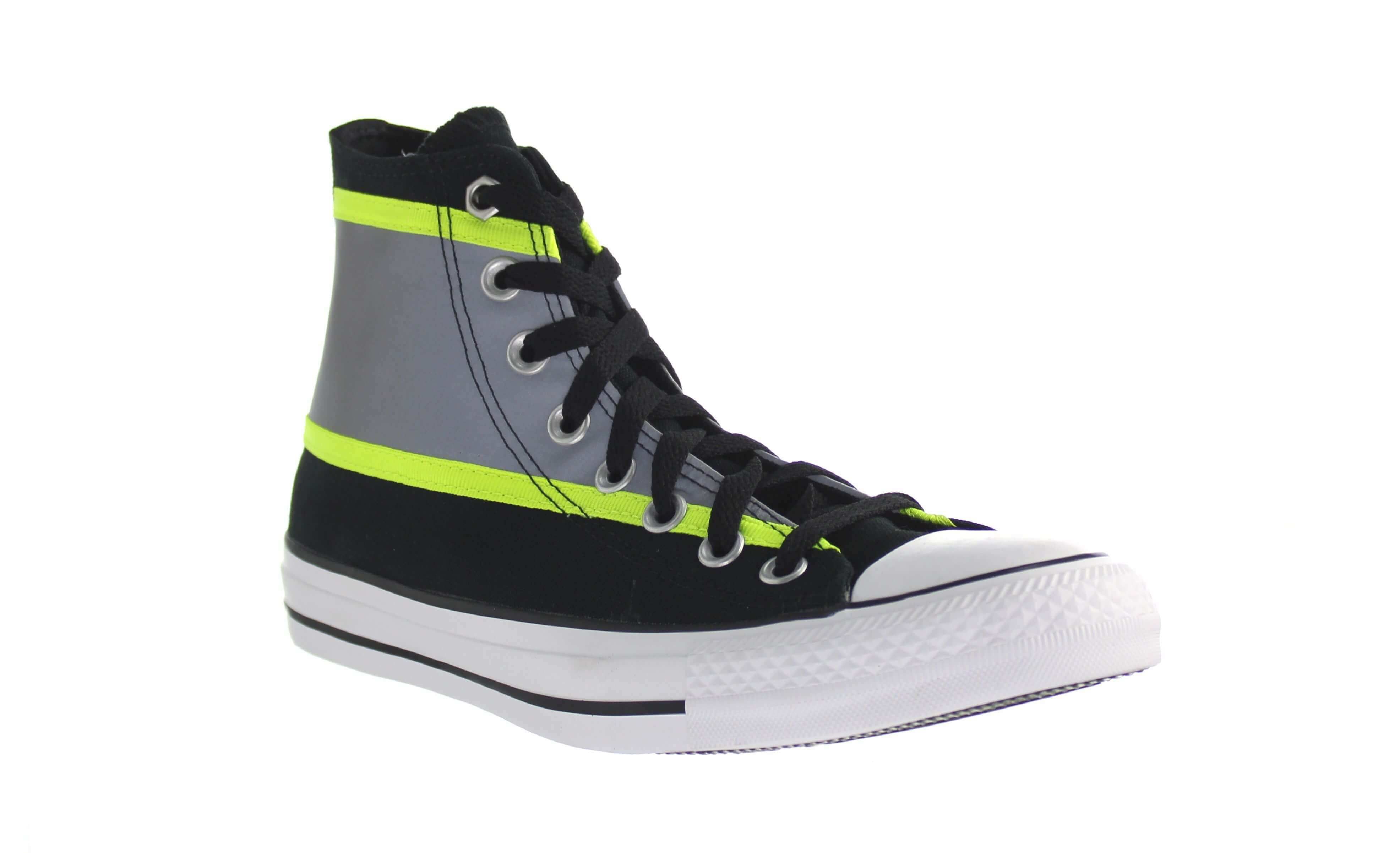 Converse HiVis High Top Black Mens Trainers