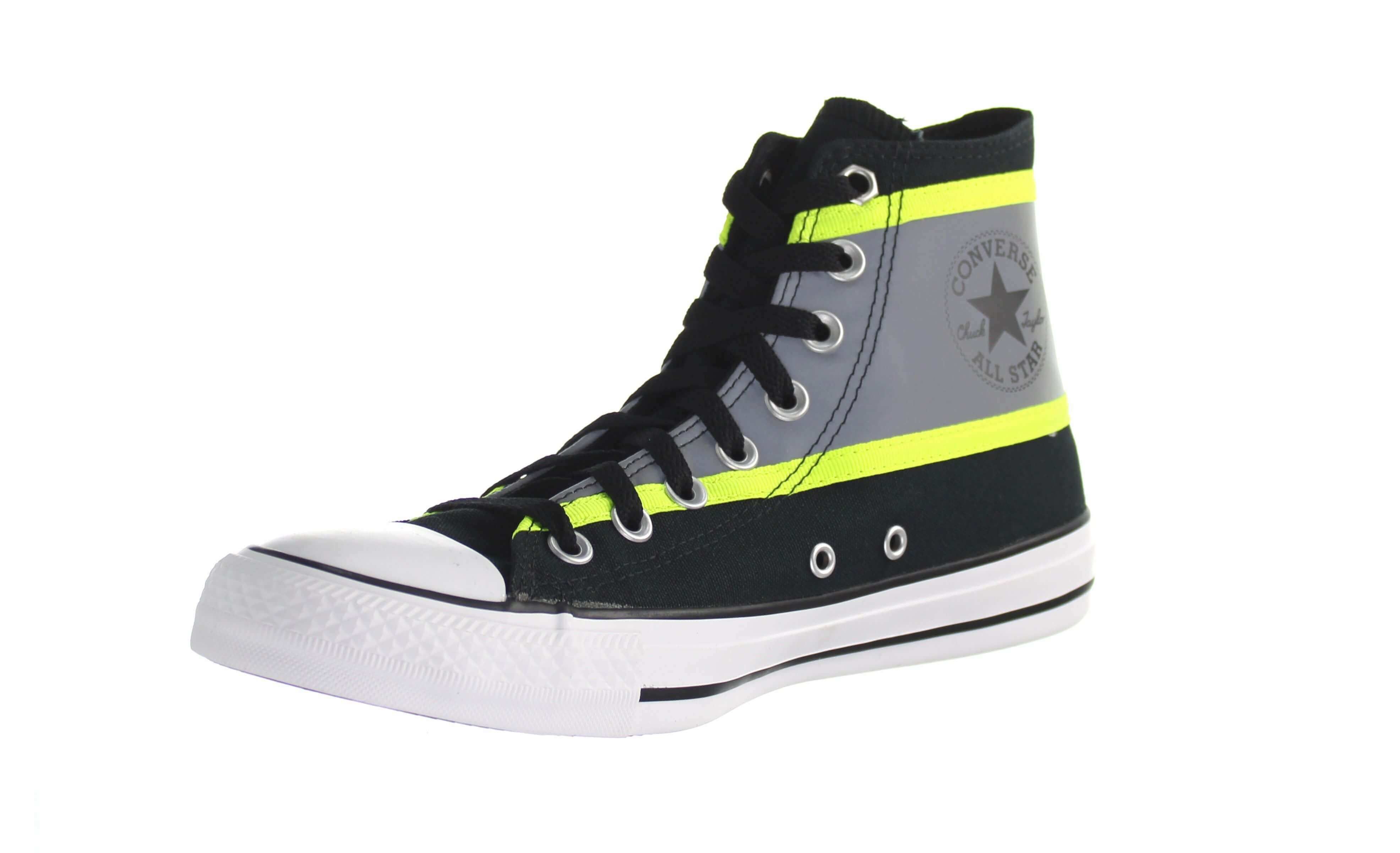 Converse HiVis High Top Black Mens Trainers