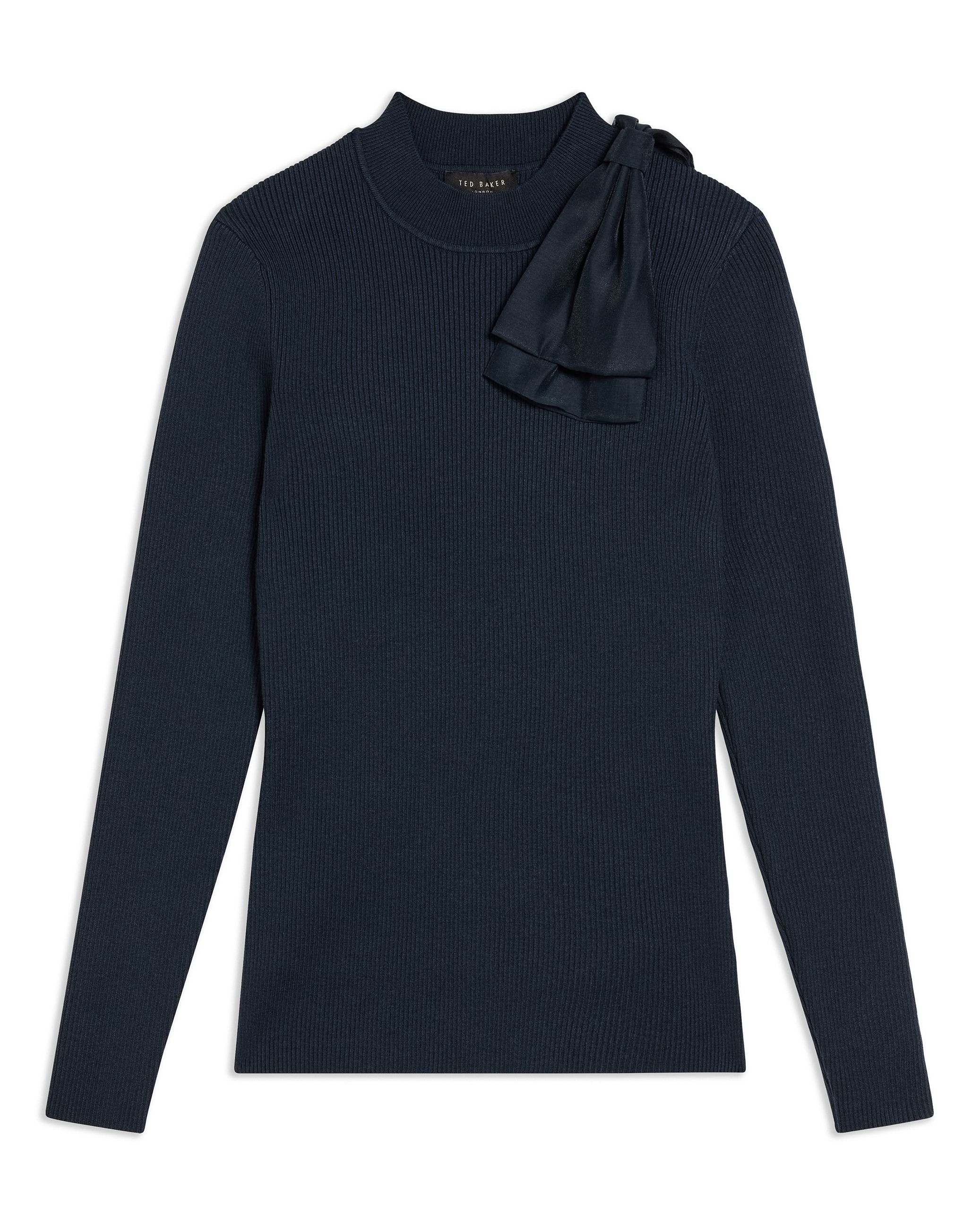 Ted Baker Ambher Extravagant Bow Jumper, Navy