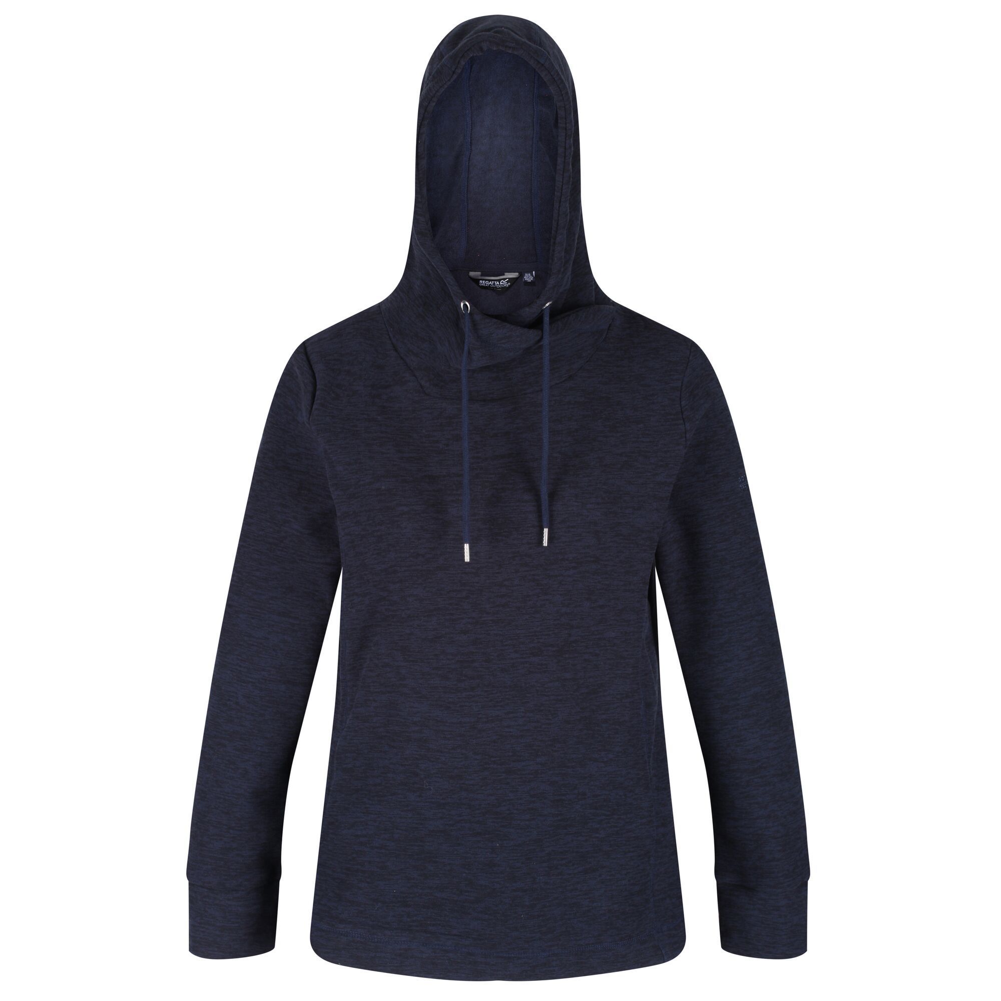 100% Polyester. Slouchy fleece sweater for weekend adventures. Made from soft touch fleece. Grown on hood with wrap around cowl neck construction. 2 lower pockets. 240Gsm.