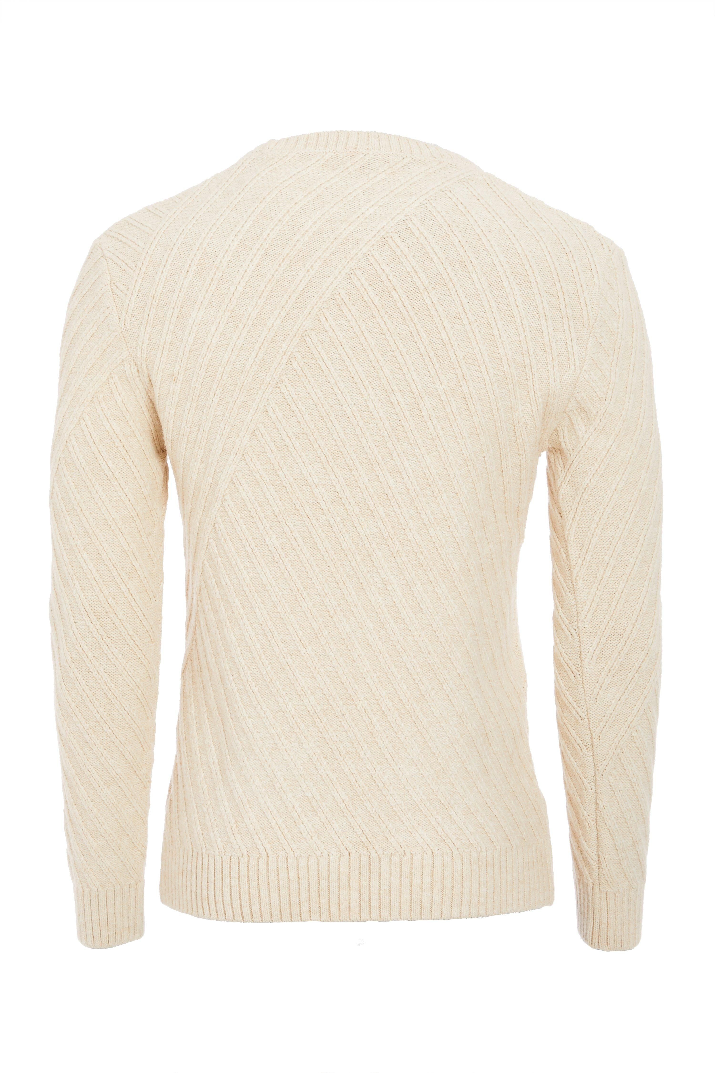 Knitted Style  	Crew Neck  	Ribbed Detail  	Soft Touch Fabric