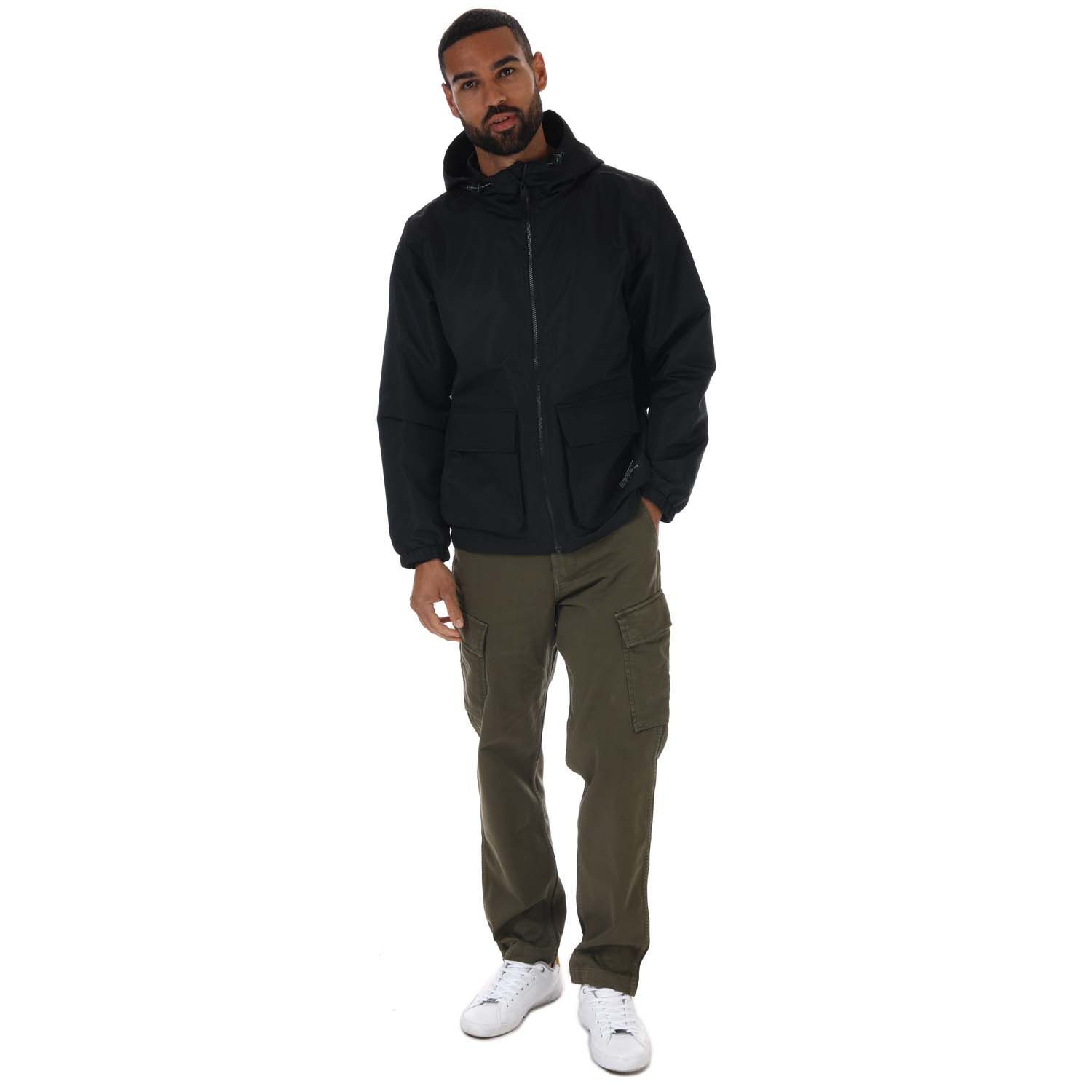 Men's Levis Tactical Windbreaker Jacket in Black