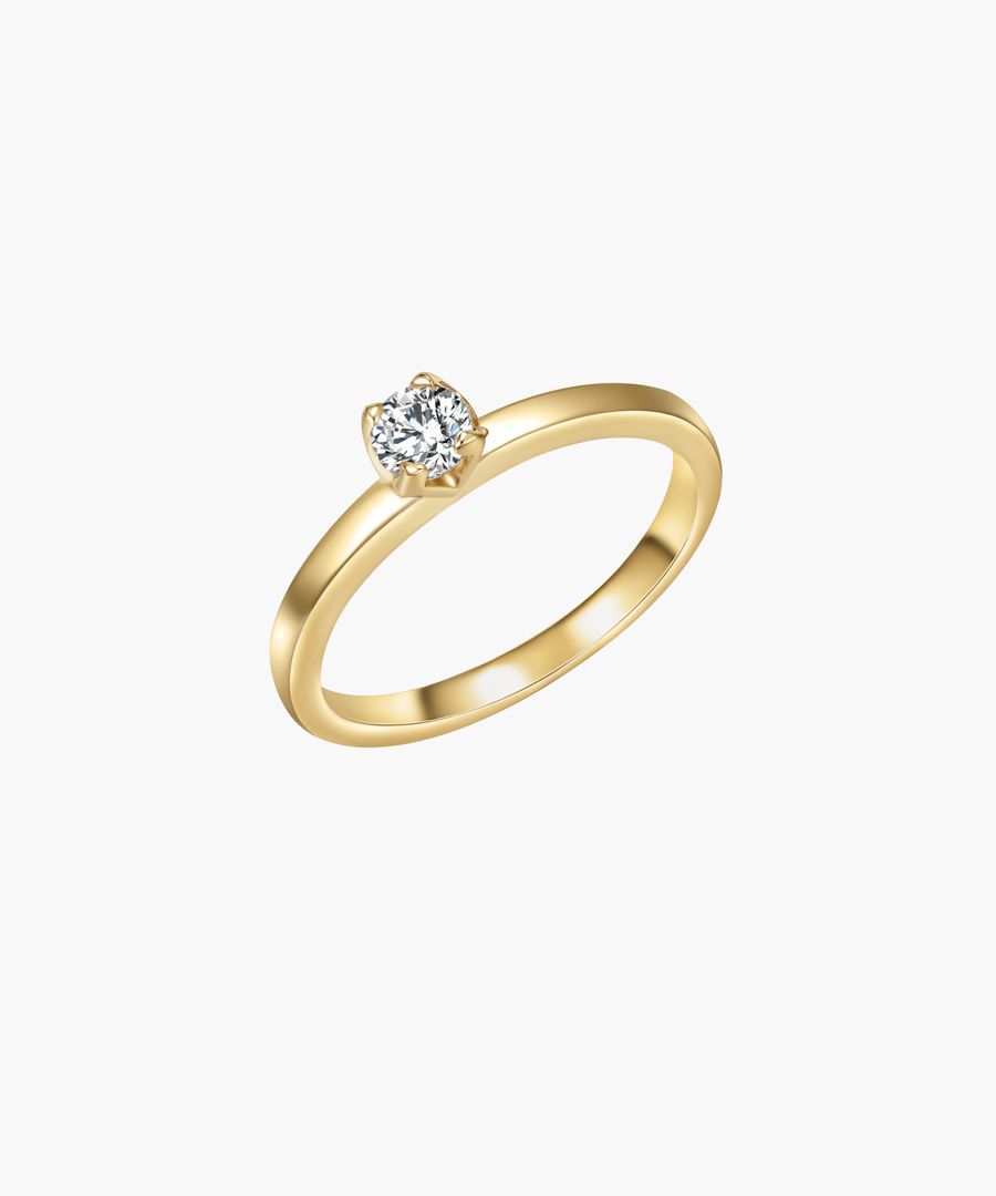 Yellow gold-plated ring