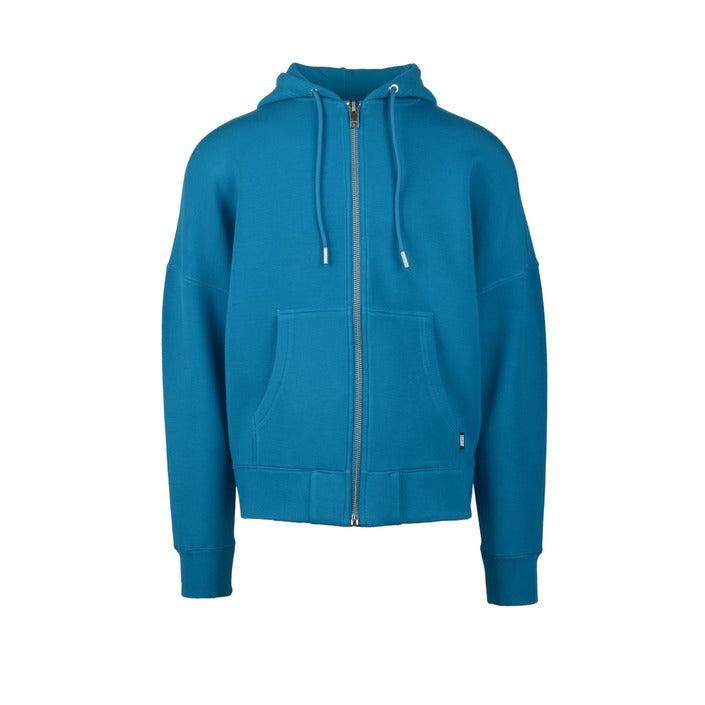 Brand: Diesel
Gender: Men
Type: Sweatshirts
Season: Fall/Winter

PRODUCT DETAIL
• Color: blue
• Pattern: plain
• Fastening: with zip
• Collar: hood
• Pockets: front pockets

COMPOSITION AND MATERIAL
• Composition: -4% elastane -12% nylon -84% rayon
