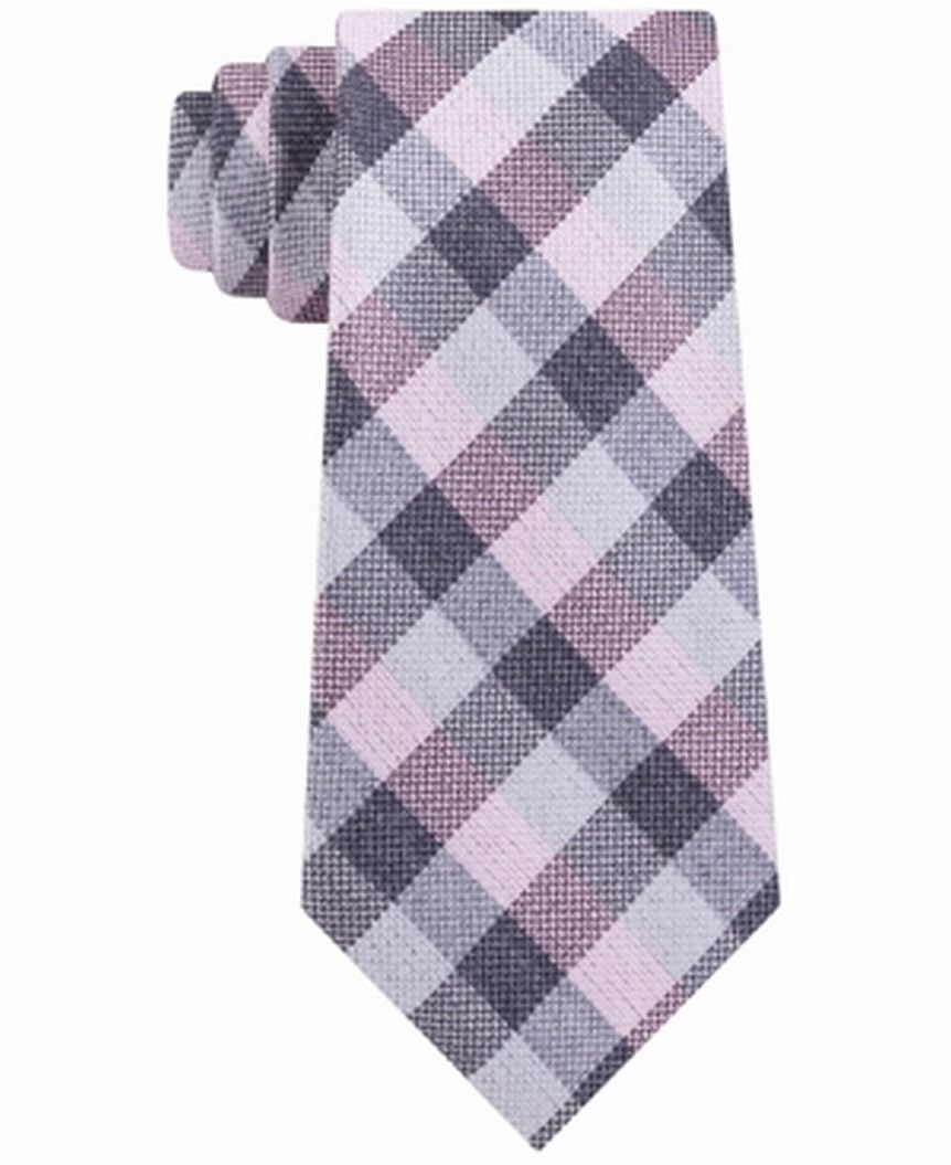 <br>Color: Pinks<br>Pattern: Plaids & Checks<br>Style: Neck Tie<br>Width: Skinny (Material: Silk