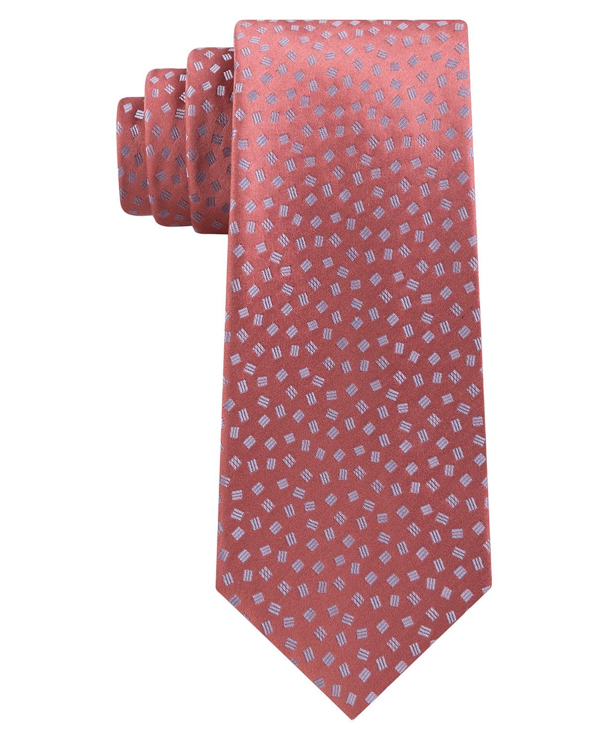 <br>Color: Oranges<br>Pattern: Geometric<br>Style: Neck Tie<br>Width: Classic (3 1/2 in.-3 3/4 in.)<br>Material: Silk