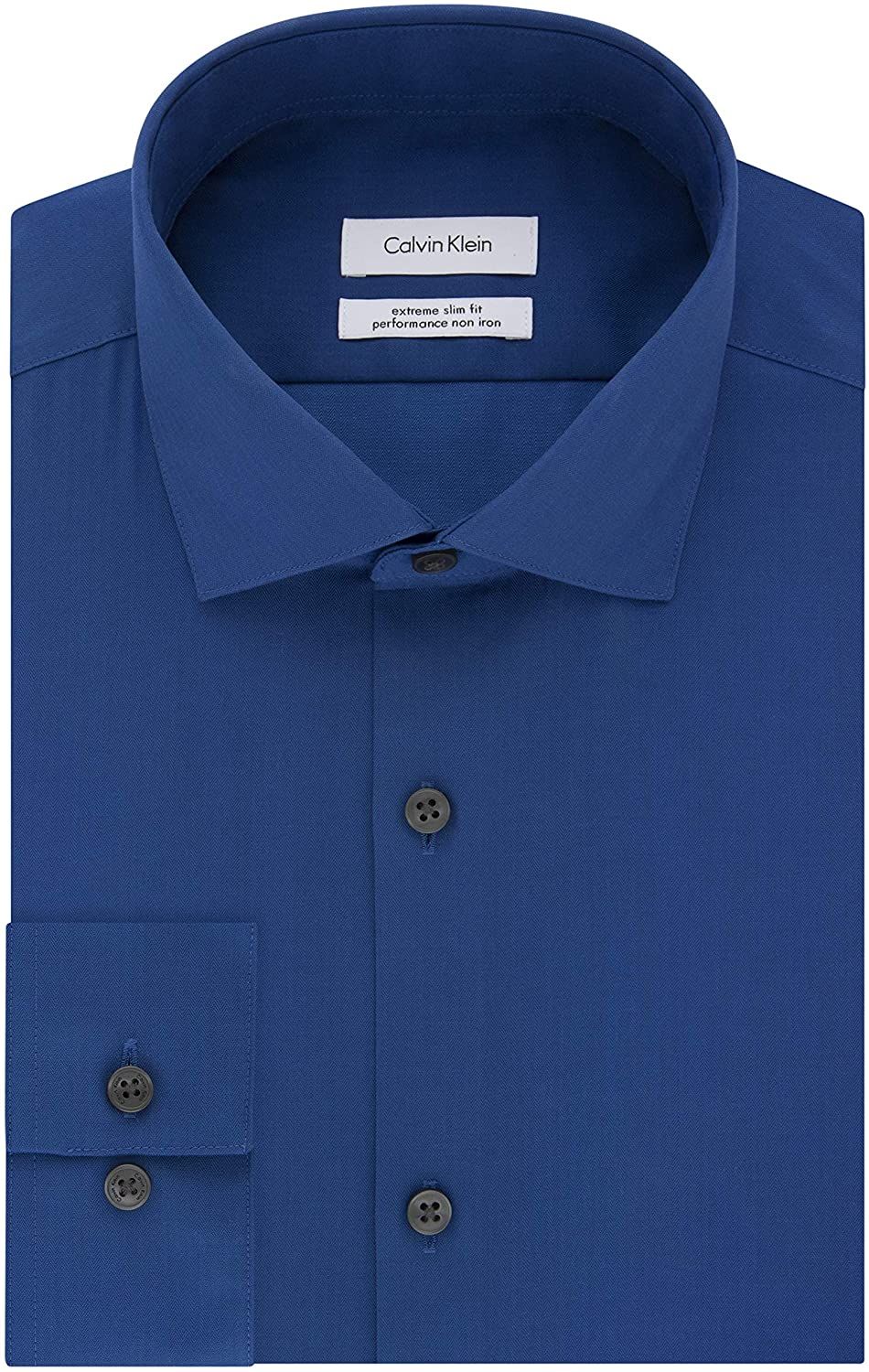 <br>Color: Blues<br>Size Type: Regular<br>Dress Shirt Size: 15<br>Sleeve Length: 34/35<br>Fit: Slim Fit, Fitted<br>Collar: Spread<br>Pattern: Stripes<br>Cuff Style: Standard Cuff<br>Material: 100% Cotton